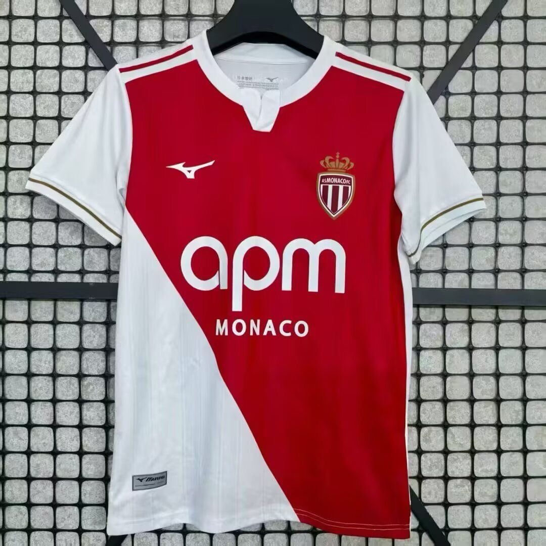 2025/2026 As Monaco Home FootballShirt 1:1 Thai Quality