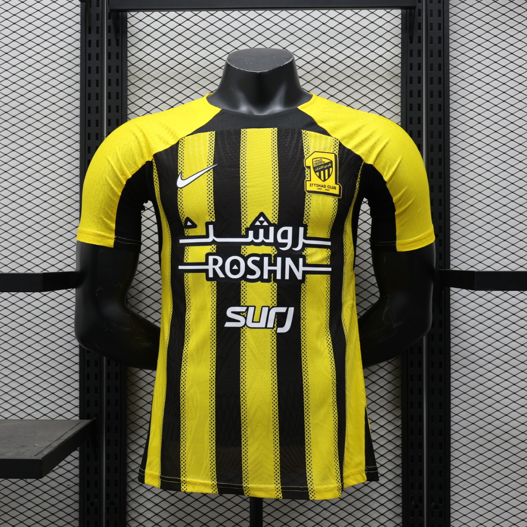 2024/2025 Player Version Al-Ittihad Home Football Shirt 1:1 Thai Quality