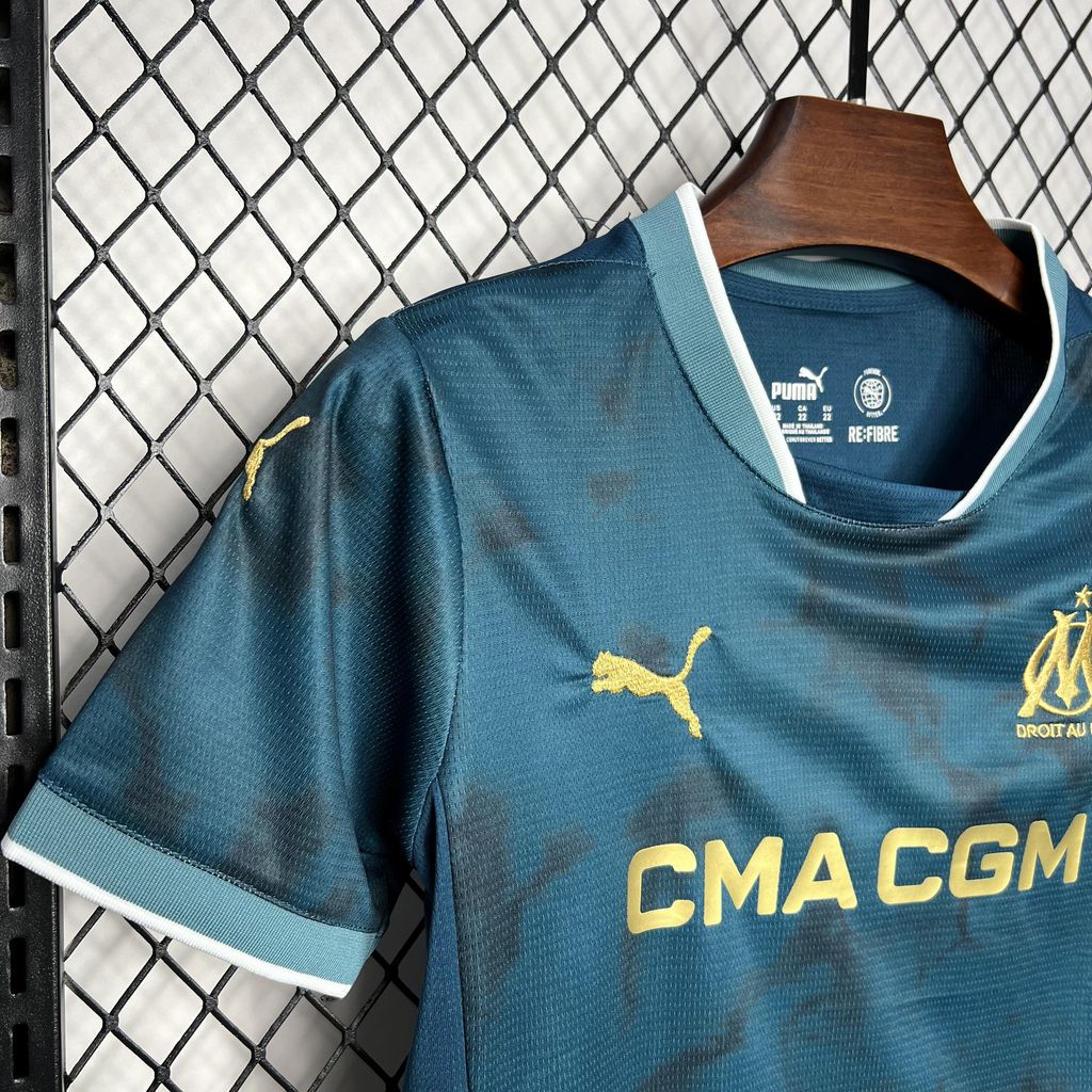 2024/2025 Olympique Marseille Away Football Shirt Kids Size