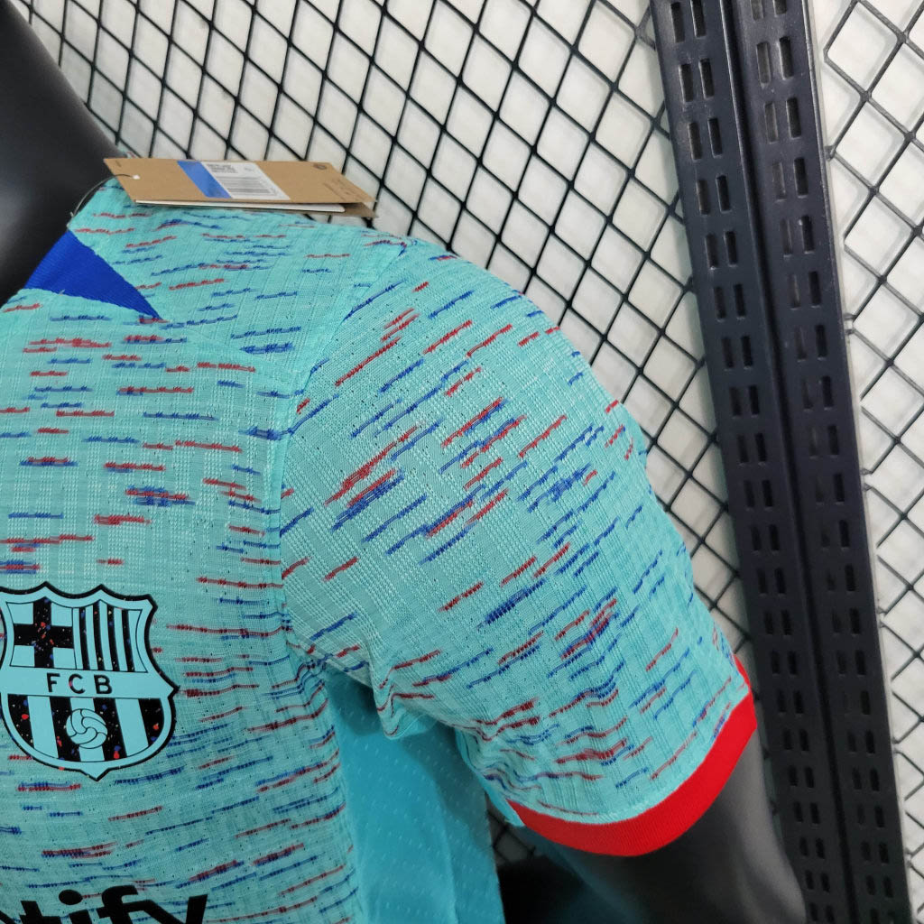 2023/2024 Player Version Barcelona Third Away Football Shirt