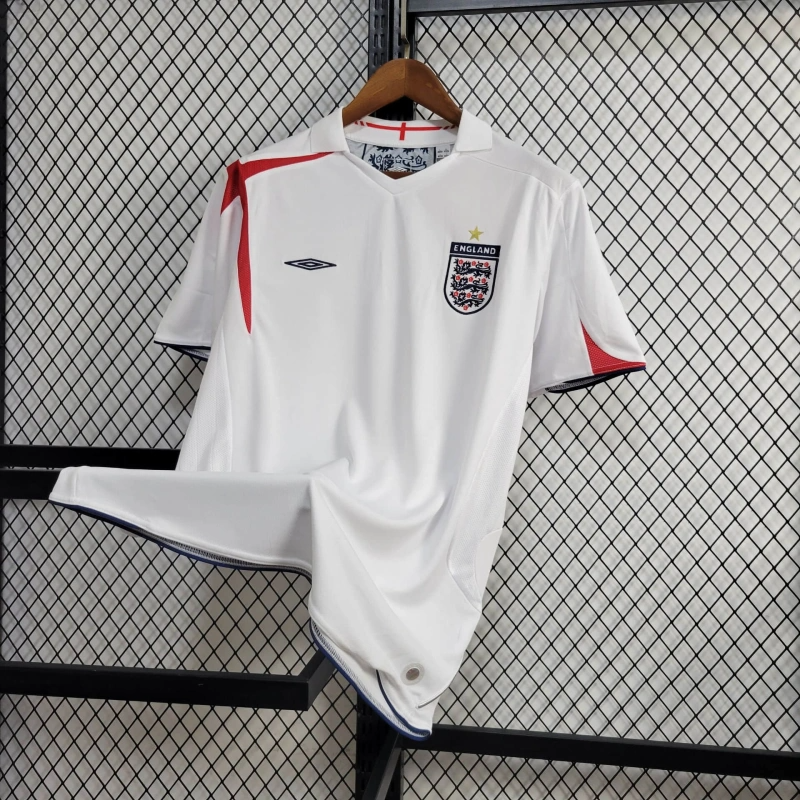 2006 Retro England Home Football Shirt