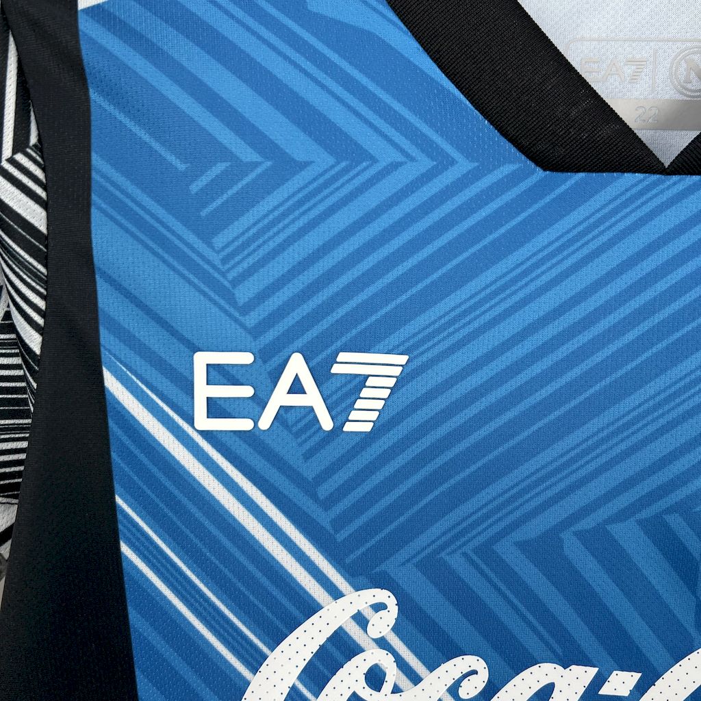 2024/2025 Napoli Pre-Match Football Shirt Kids Size 1:1 Thai Quality