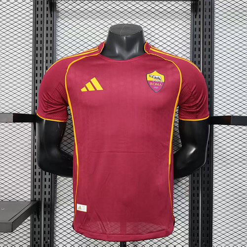 2025/2026 Player Version AS Roma  Home Football Shirt