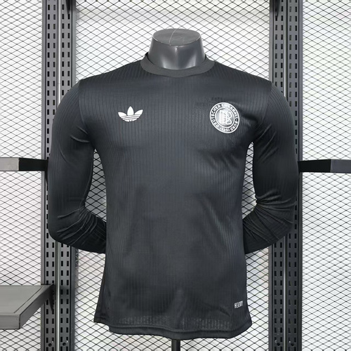 2025/2026 Player Version Long Sleeve Germany Anniversary Edition Black Football Shirt