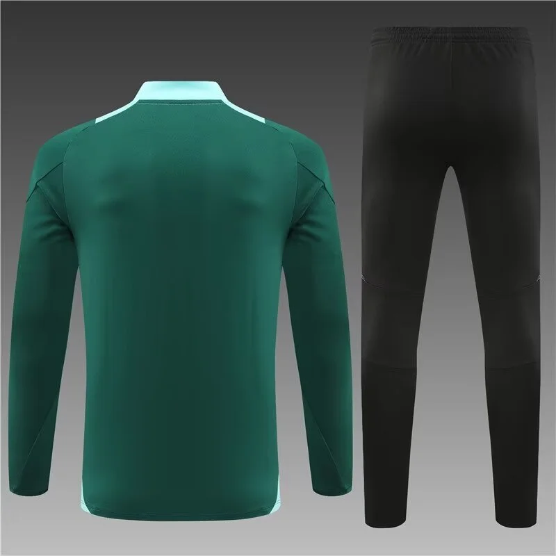 2024/2025 Manchester United Half-Pull Training Wear Green Football
