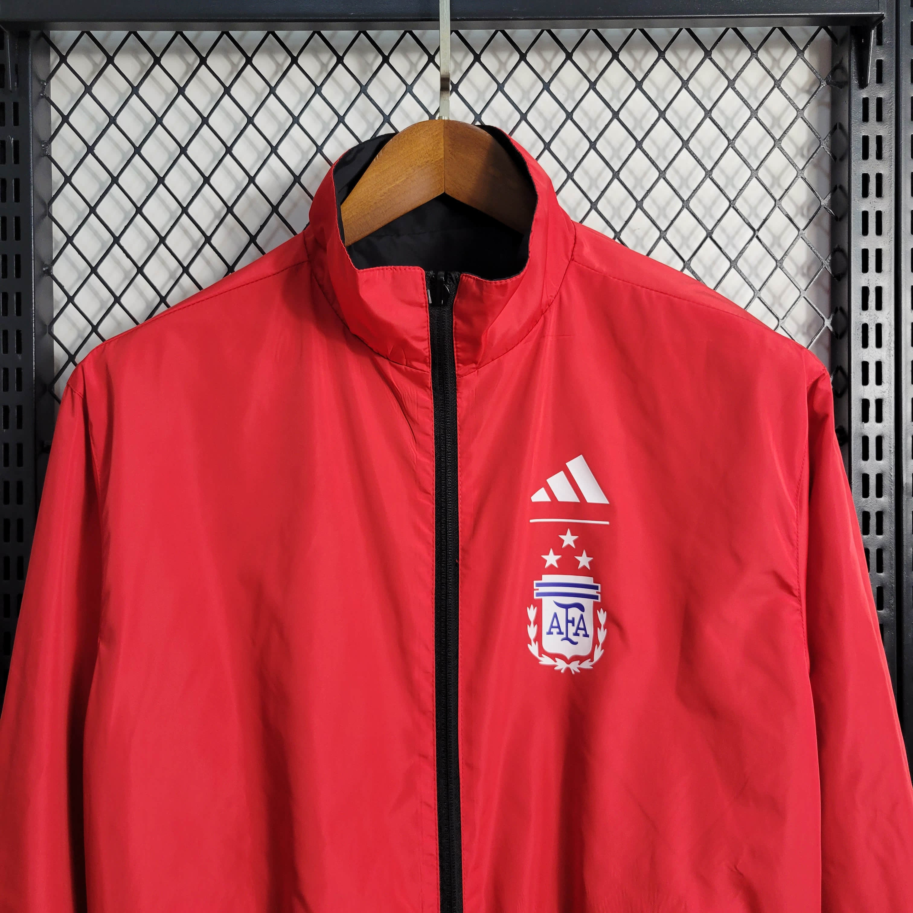 2023/2024 Argentina Reversible Windbreaker(Red-Black)Football Shirt