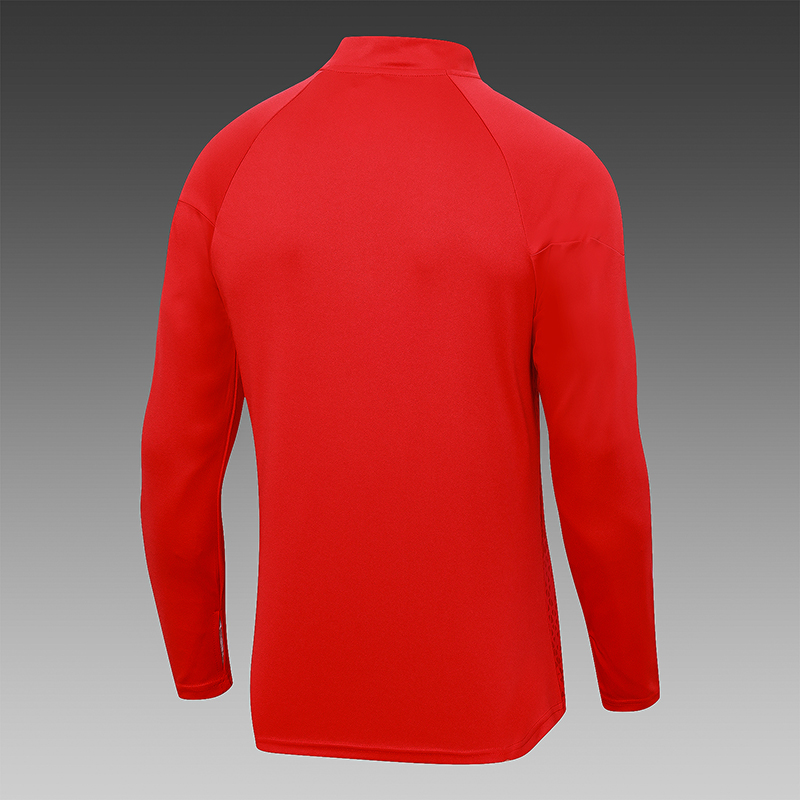 2023/2024 AC Milan Half-Pull Training Suit Red Football Shirt Set