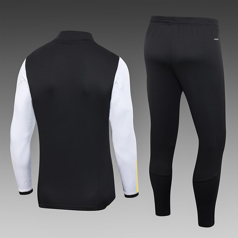 2023/2024 Lyon Half-Pull Training Suit Black Football Shirt Set