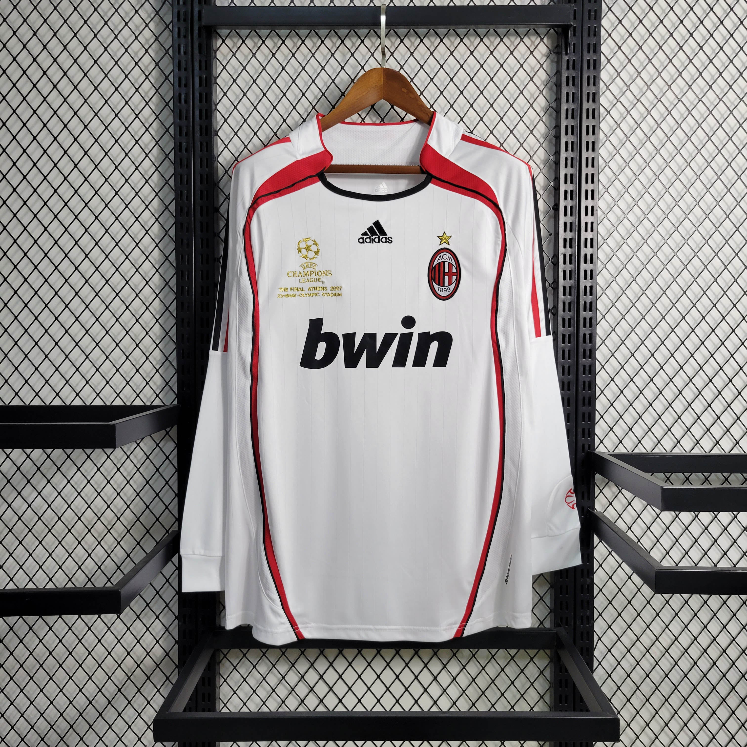 2006/2007 Retro Long Sleeve AC Milan Away Football Shirt