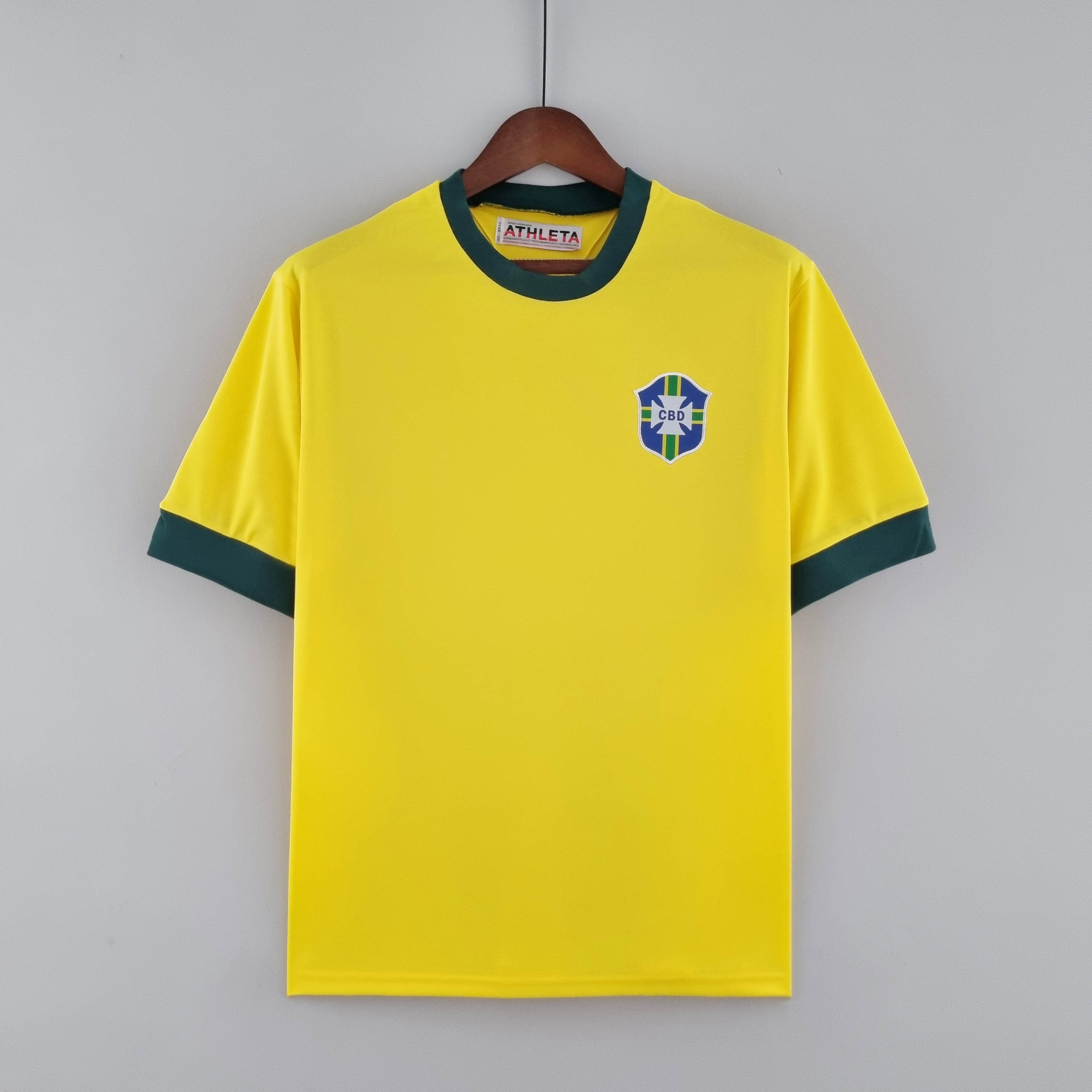 1970 Retro Brazil Home Football Shirt