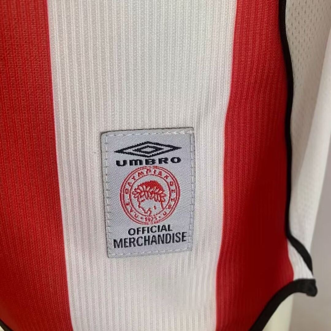 2001/2002 Retro 0lympiacos Piraeus Home Football shirt 1:1 Thai Quality
