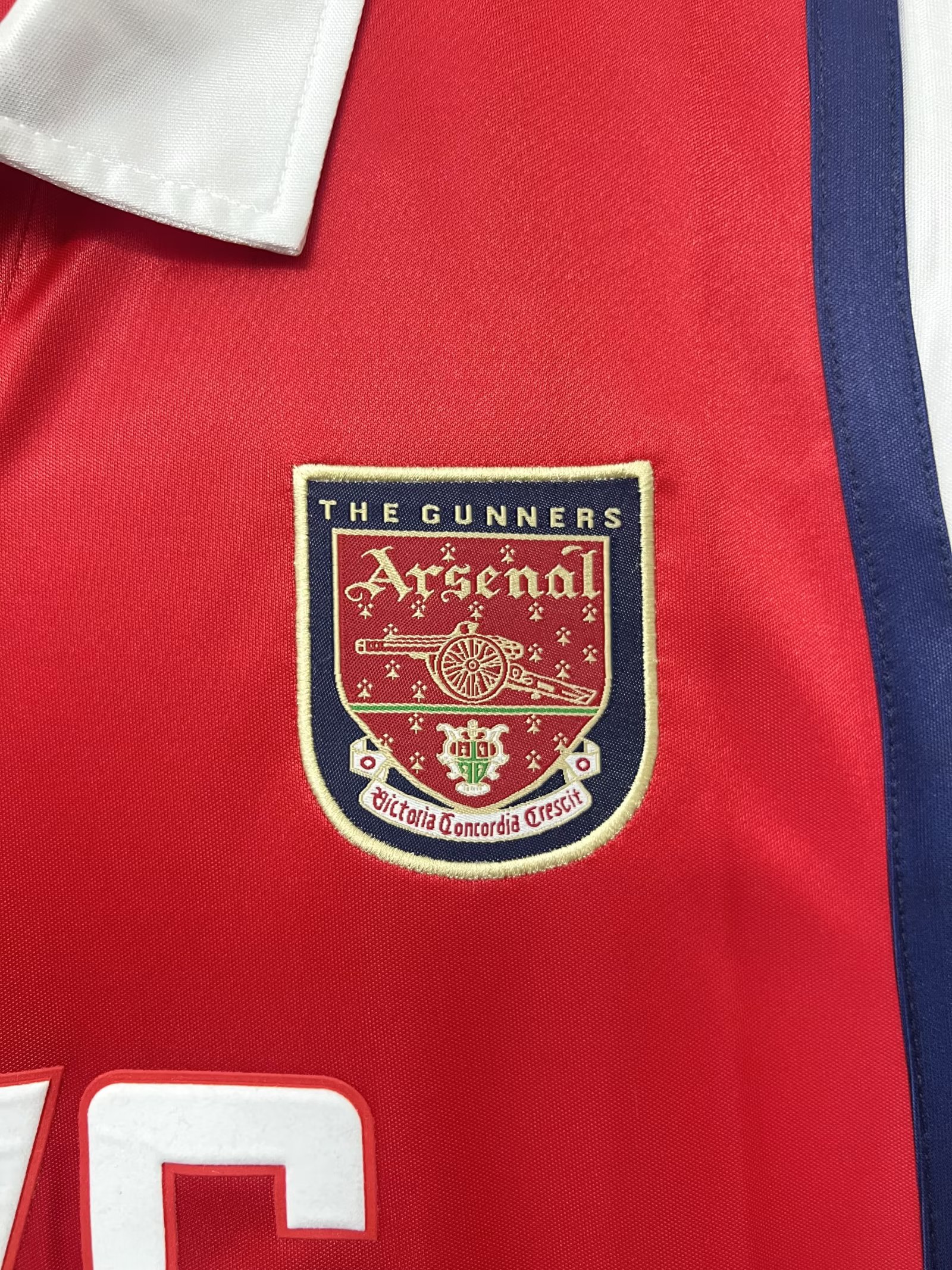 1998/1999 Retro Long Sleeve Arsenal Home Football Shirt