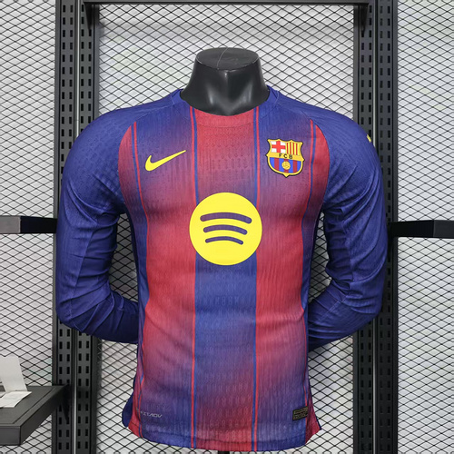 2025/2026Long Sleeve Authentic Barcelona  Football Shirt