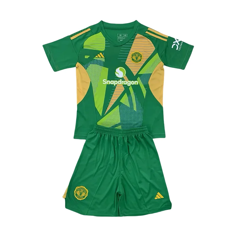 2024/2025 Manchester United Goalkeeper Football Shirt Kids Size