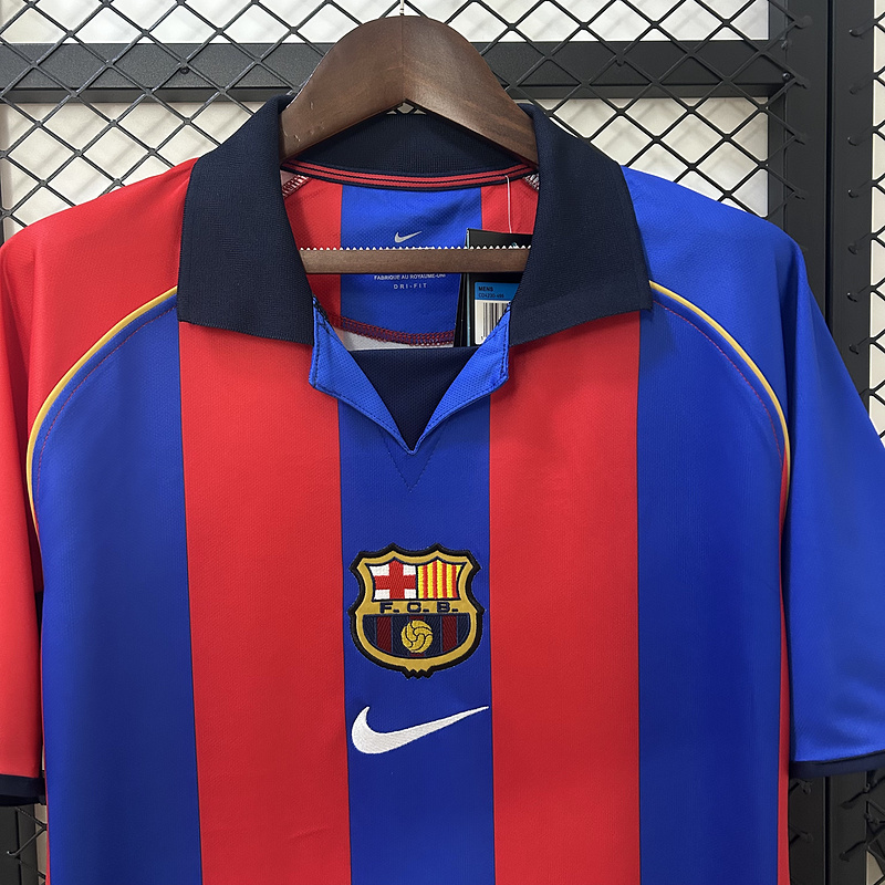 2001/2002 Retro Barcelona HomeFootball shirt 1:1 Thai Quality