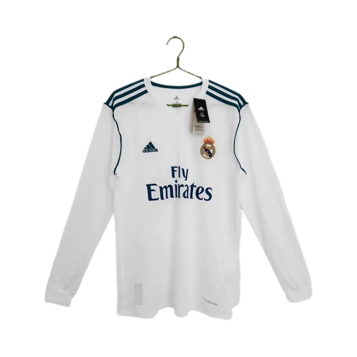 2017/2018 Retro Long sleeve RealMadrid Home Football shirt 1:1 Thai Quality