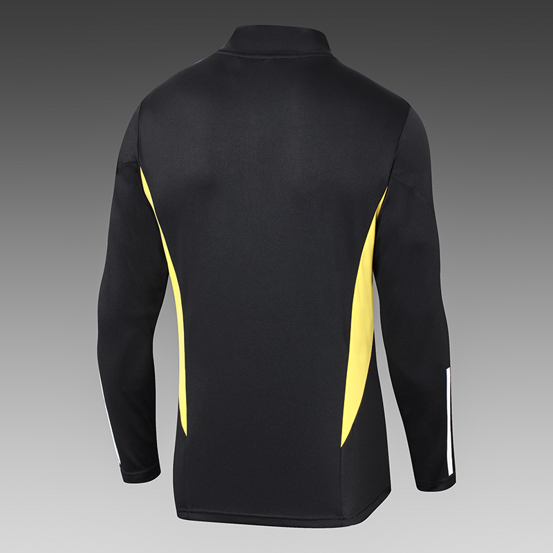 2023/2024 Juventus Half-Pull Training Suit Black Football Shirt Set