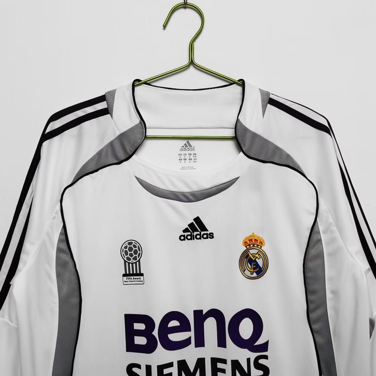 2006/2007 Retro Long Sleeve Real Madrid Home Football shirt 1:1 Thai Quality