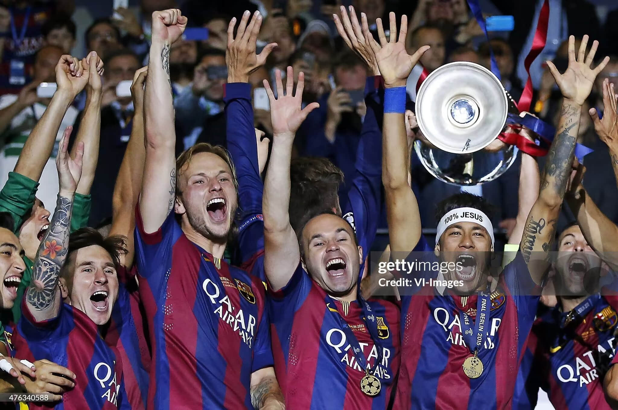 2014/2015 Retro Player Version Barcelona Home Football Shirt