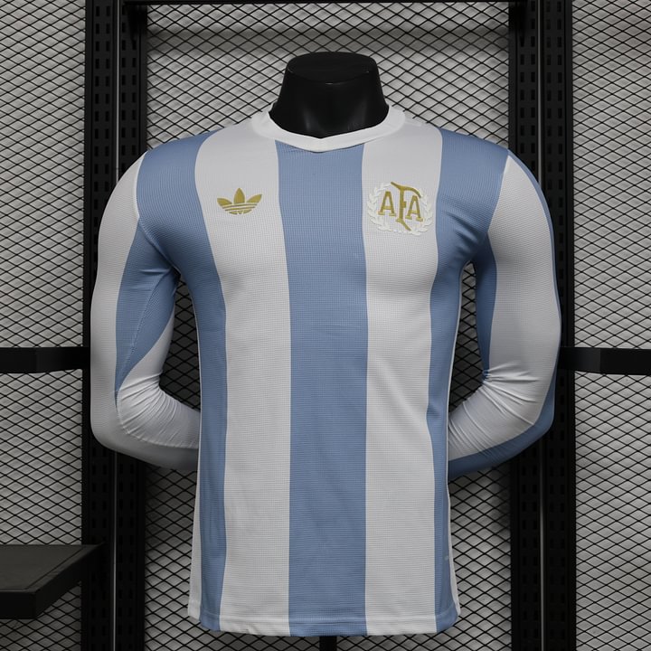2024 Authentic Long Sleeve Argentina Anniversary Football Shirt