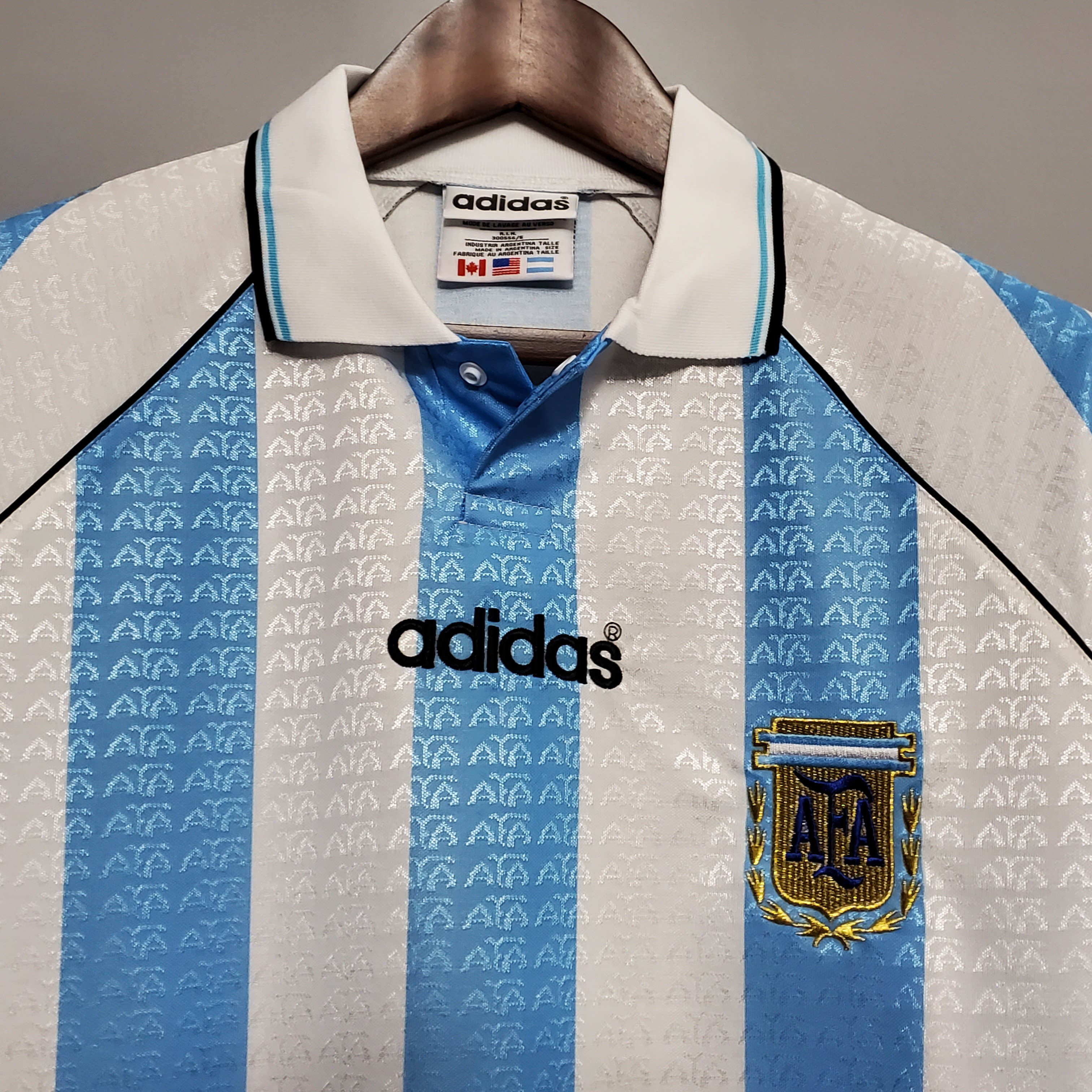 1997 Retro Argentina Home Football Shirt
