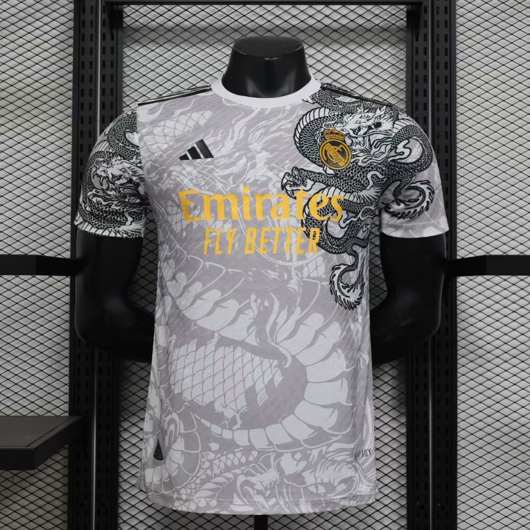 2024/2025 Player Version Real Madrid Special Edition Dragon Football Shirt