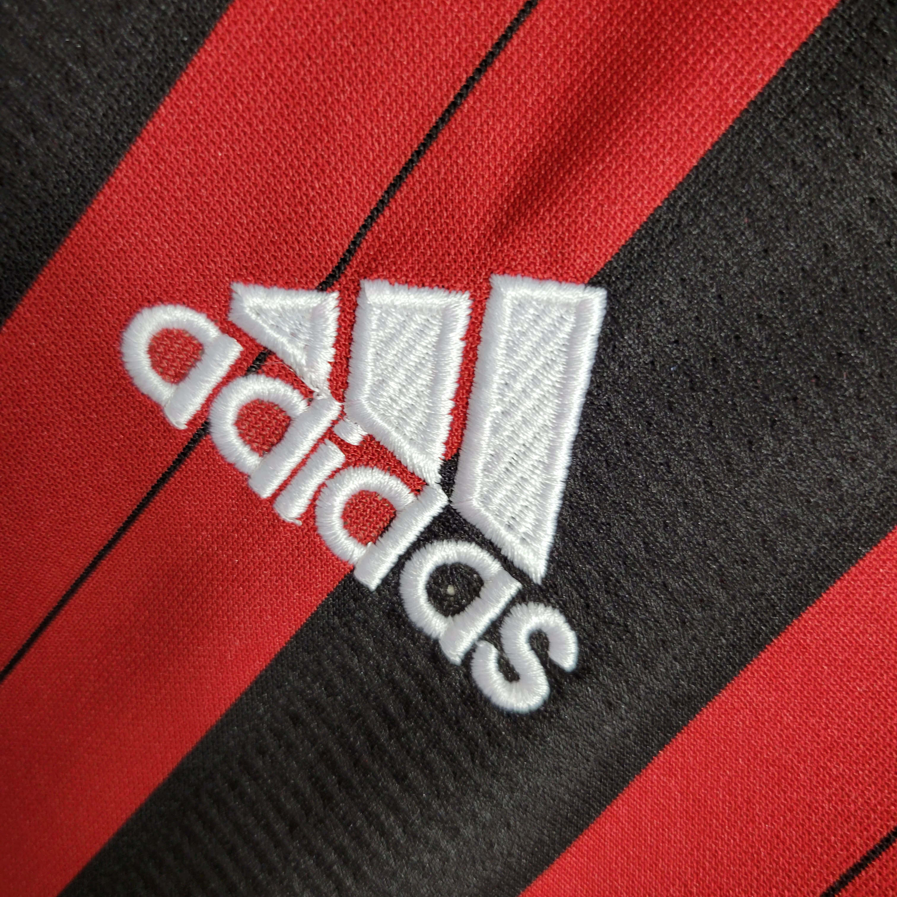 2013/2014 Retro Long Sleeve AC Milan Home Football Shirt