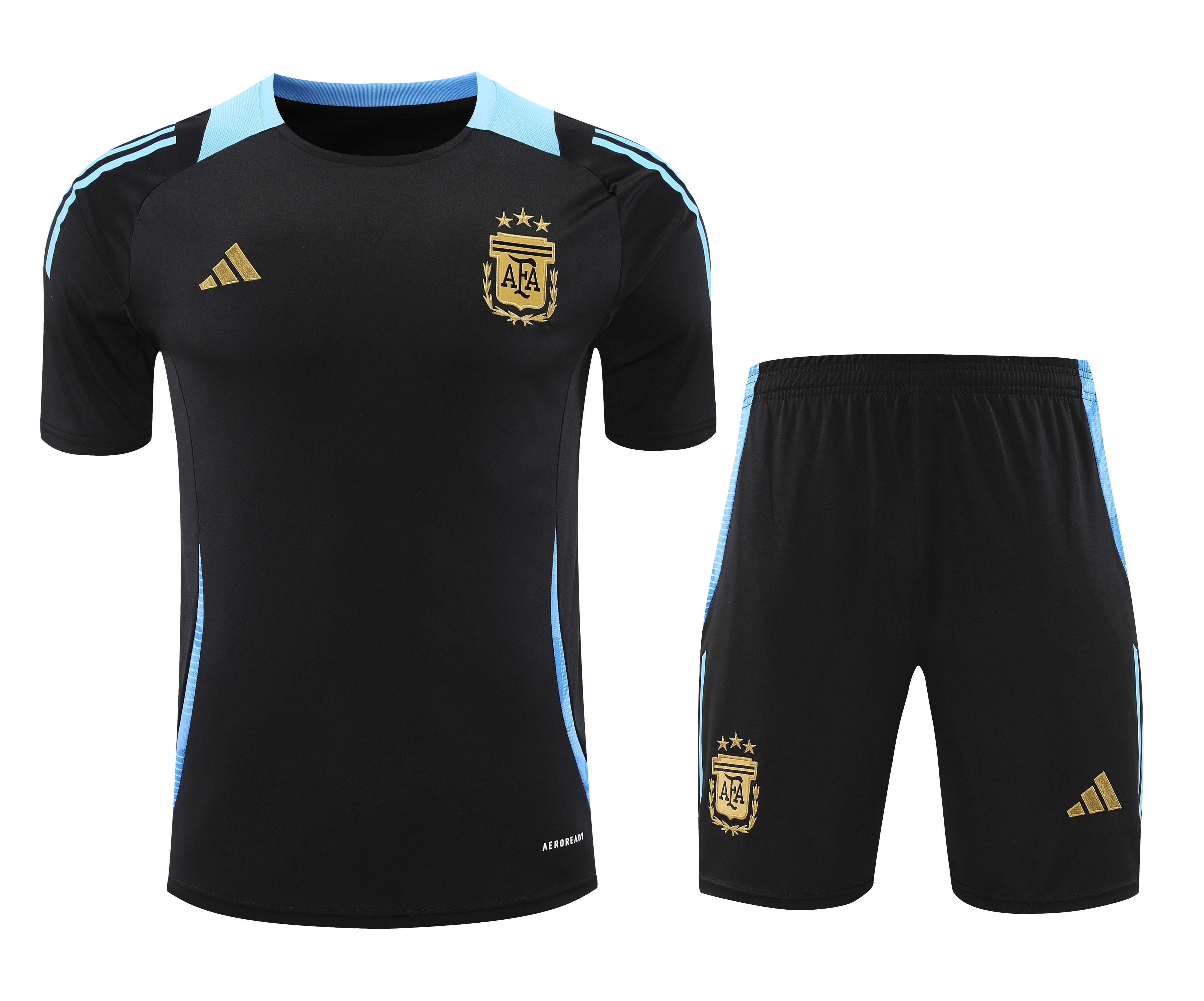 2024/2025 Argentina Training Wear Black Suit Shirt