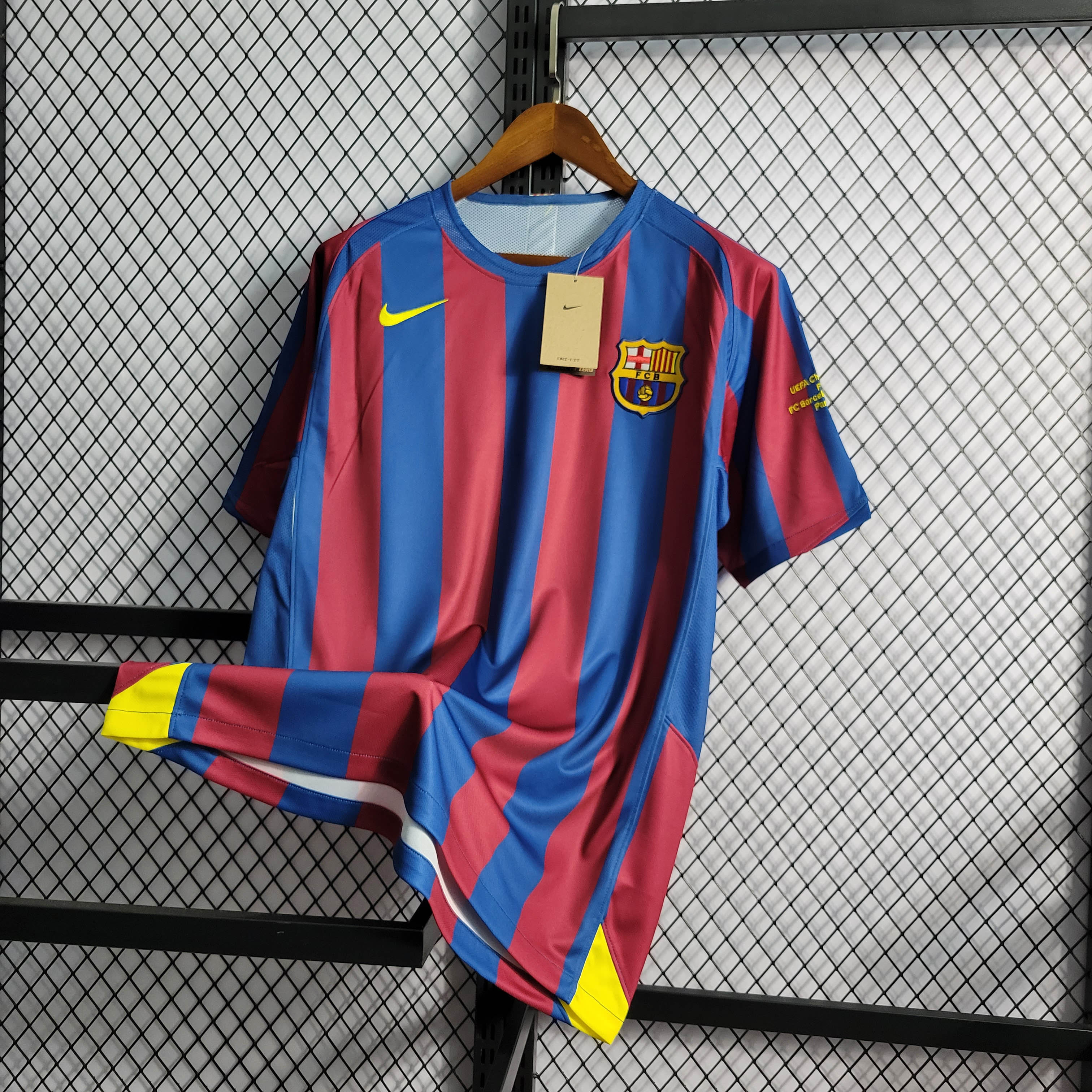2005/2006 Retro Barcelona Home Champions League Final Football Shirt