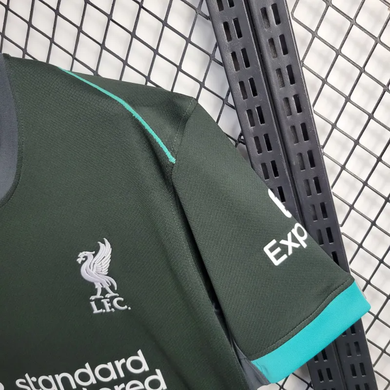 [CHAMPIONS】2024/2025 Liverpool Away Gold custom Football Shirt
