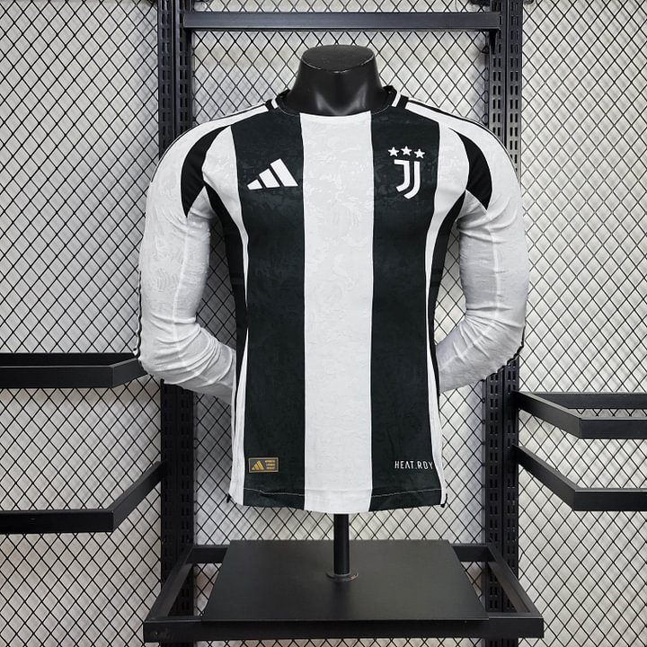2024/2025 Player Version Long Sleeve Juventus Home Football Shirt