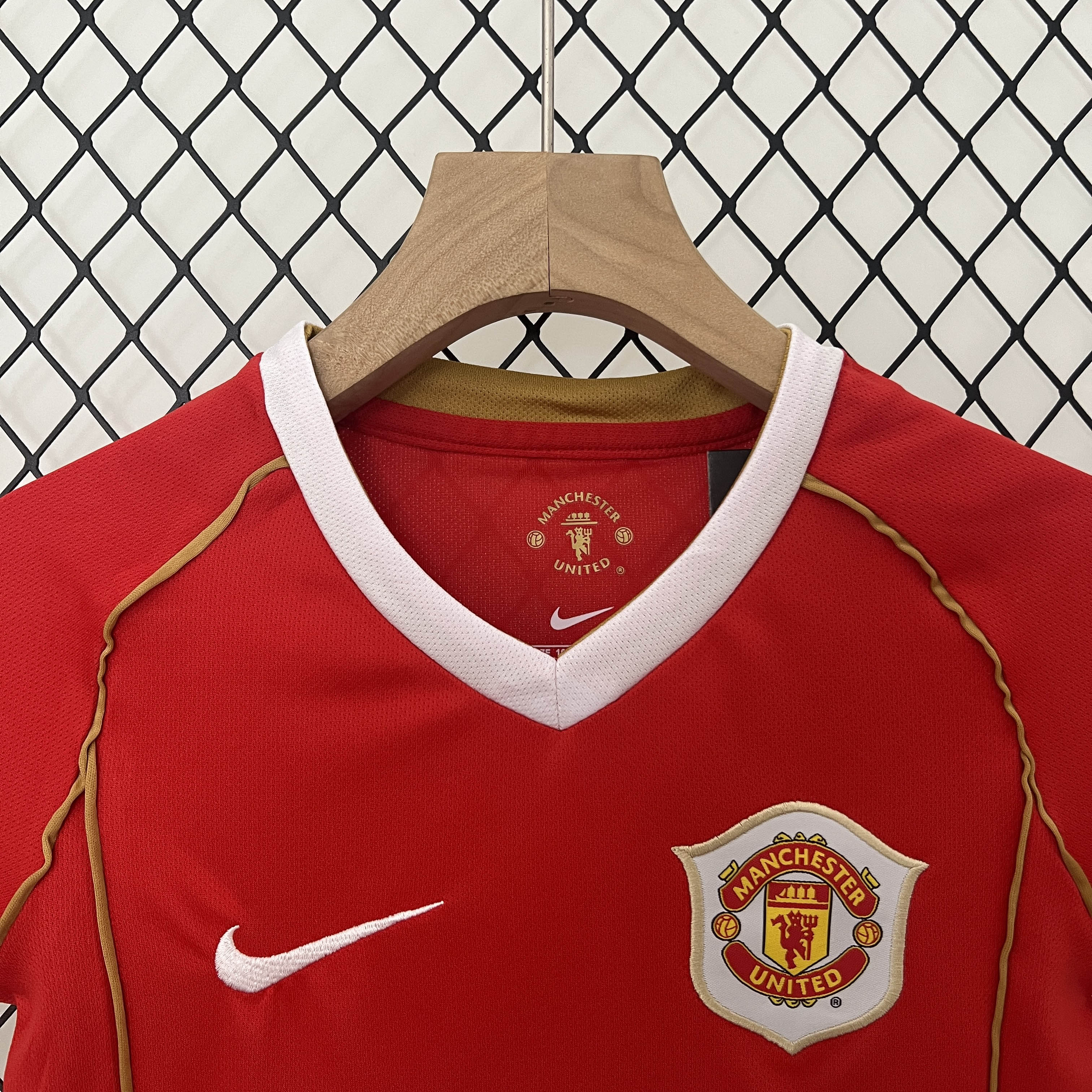 2006/2007 Retro Manchester United Home Football Shirt Kids Size