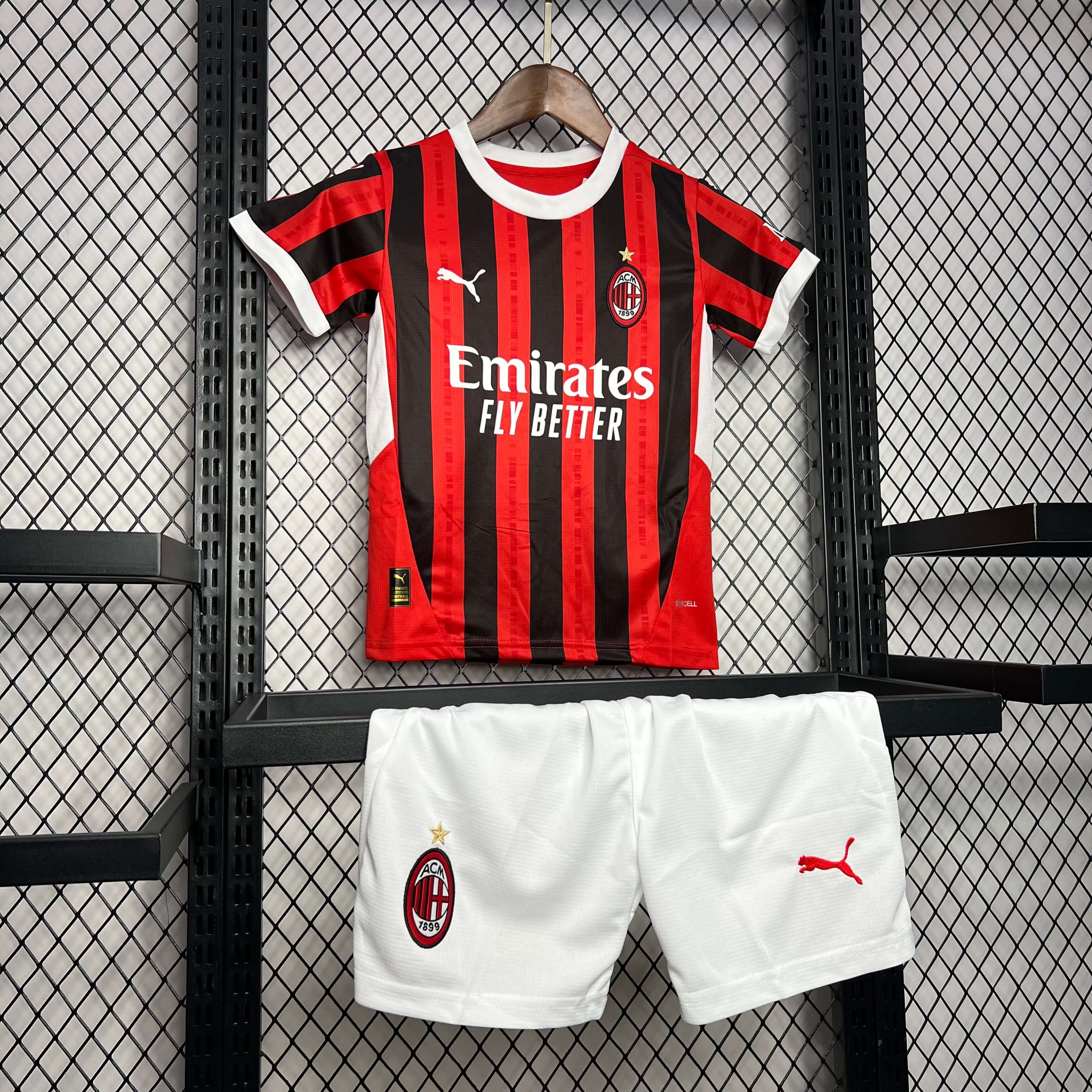 2024/2025 AC Milan Home Football Shirt Kids Size