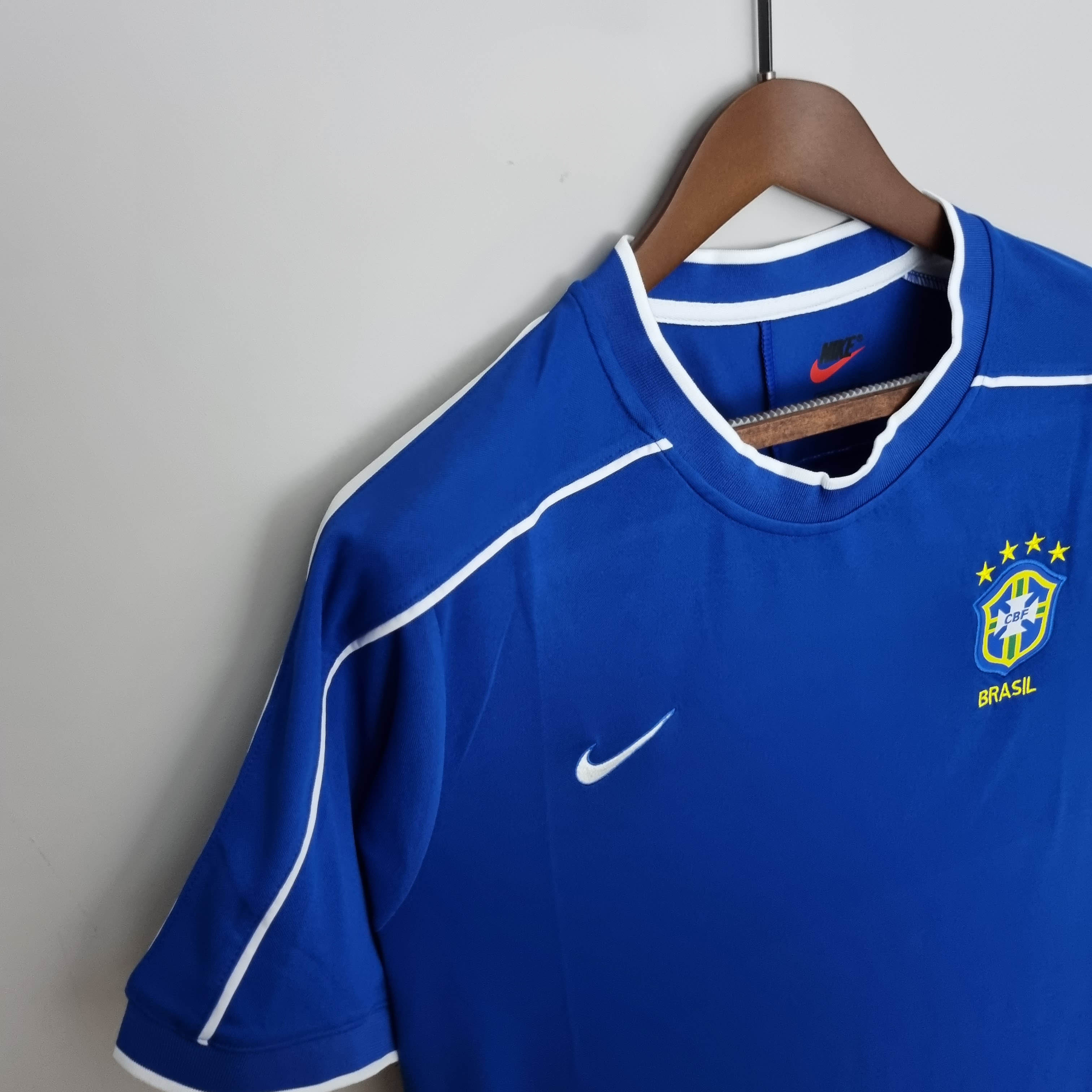 1998 Retro Brazil Away Football Shirt