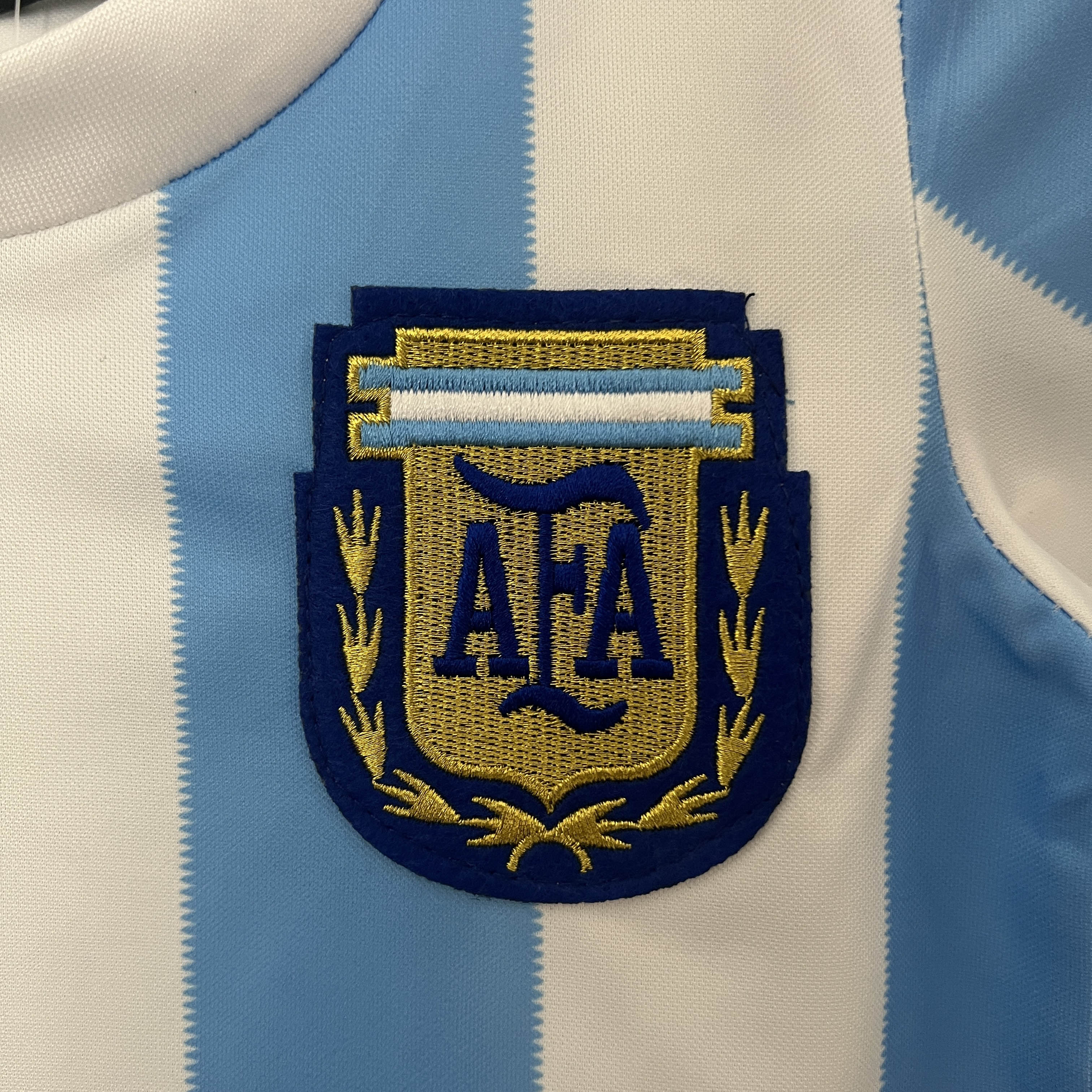 1986 Retro Argentina Home Football Shirt Kids Size