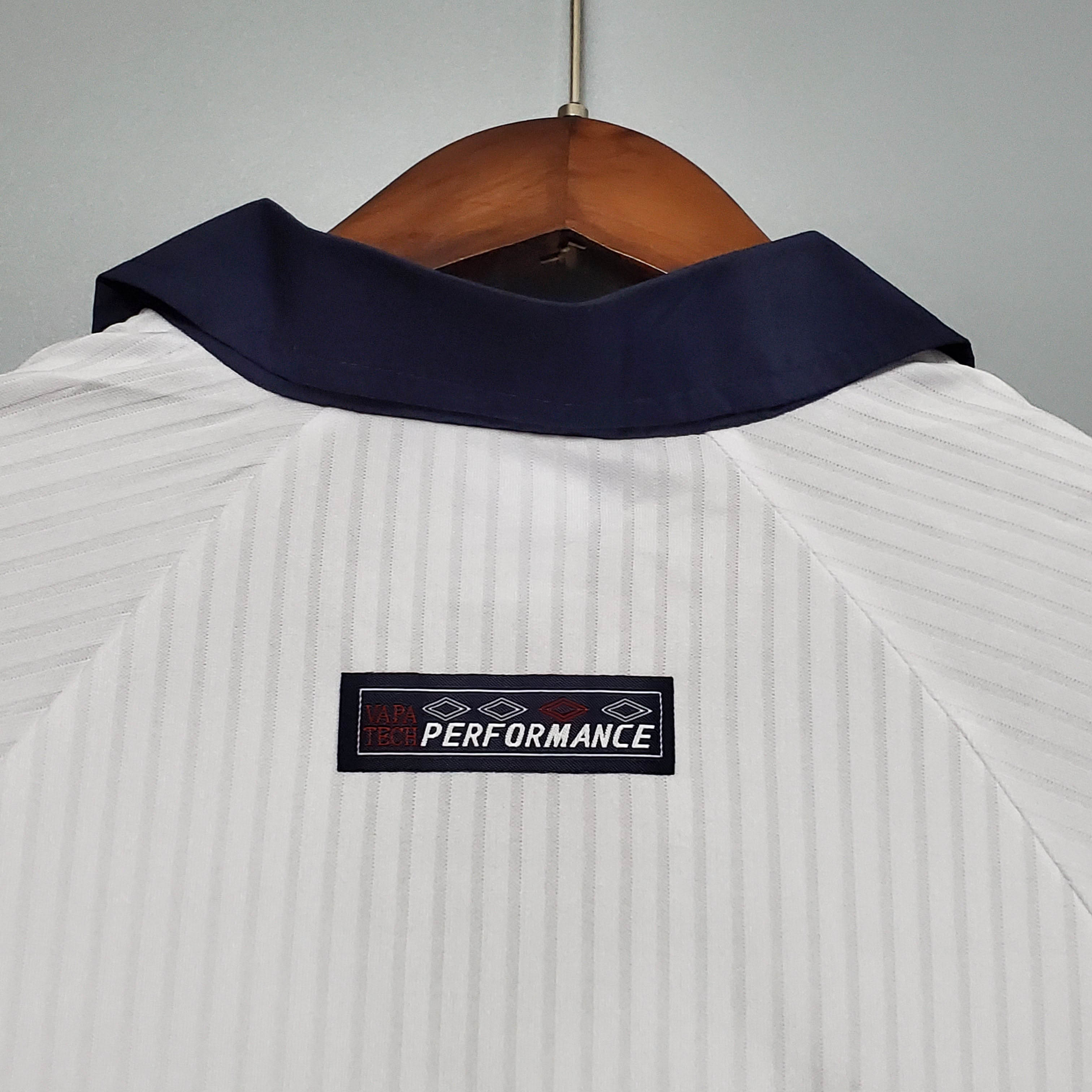 1998 Retro Long Sleeve England Home Football Shirt