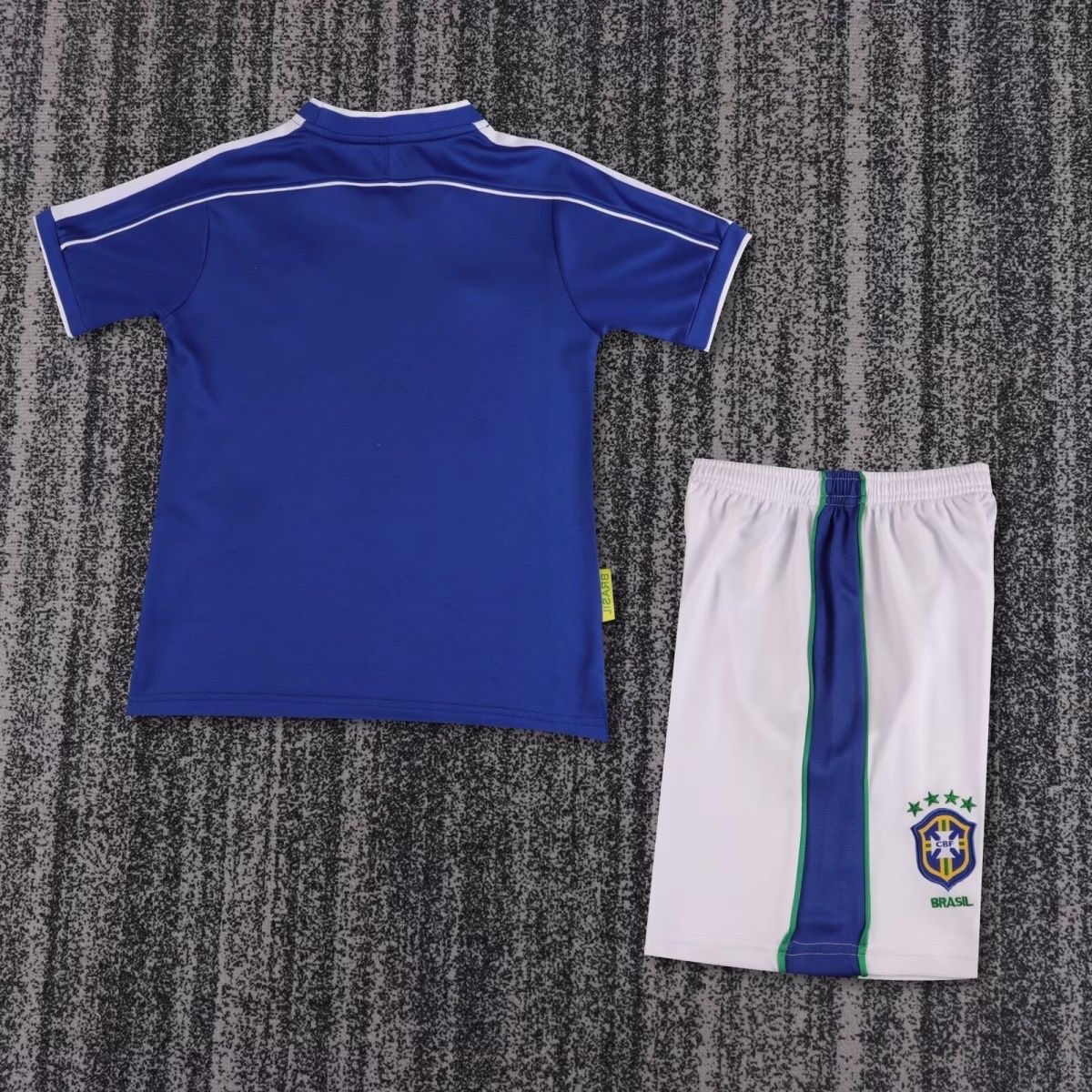 1998 Retro Brazil Away Football ShirtKids size 1:1 Thai Quality!
