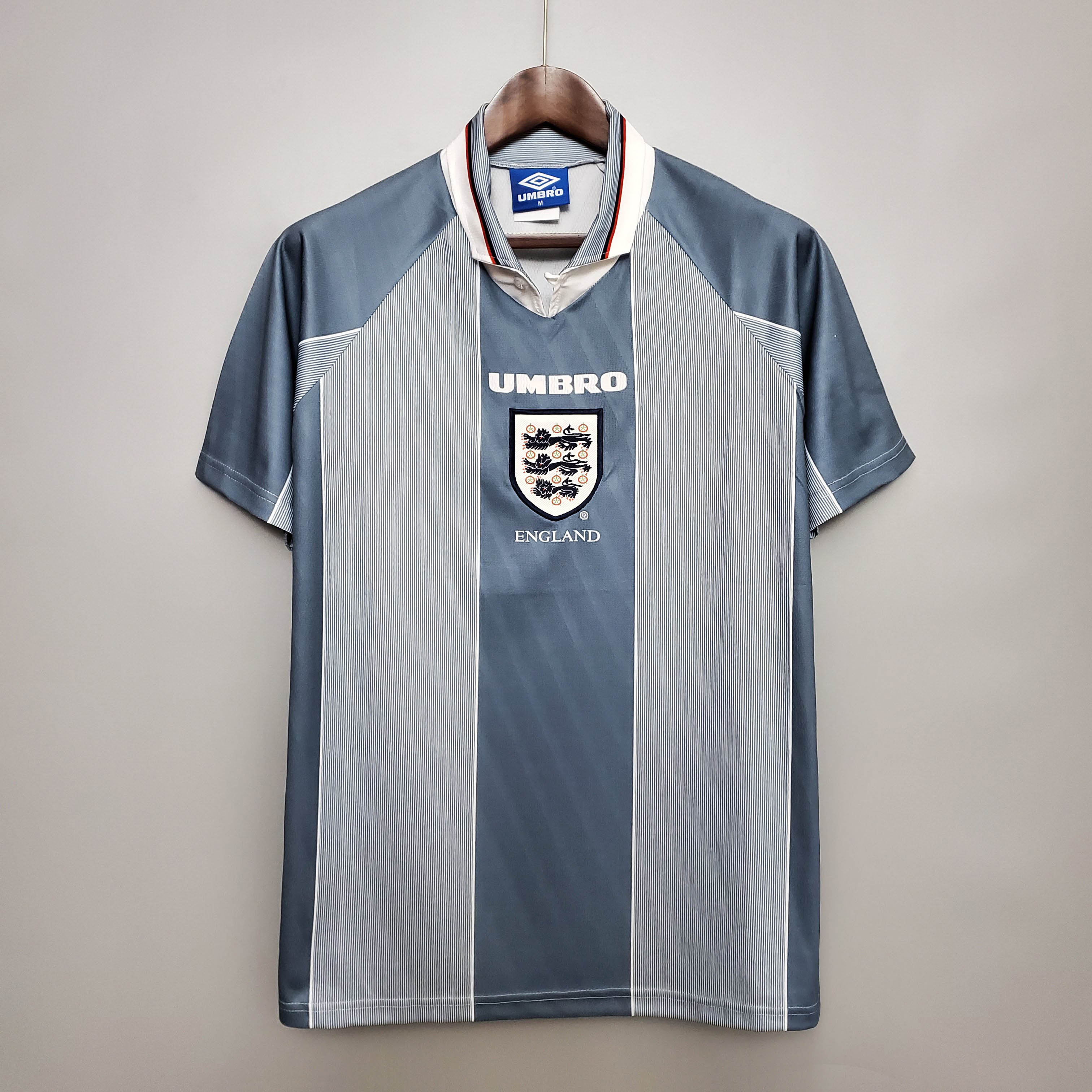 1996 Retro England Away Football Shirt