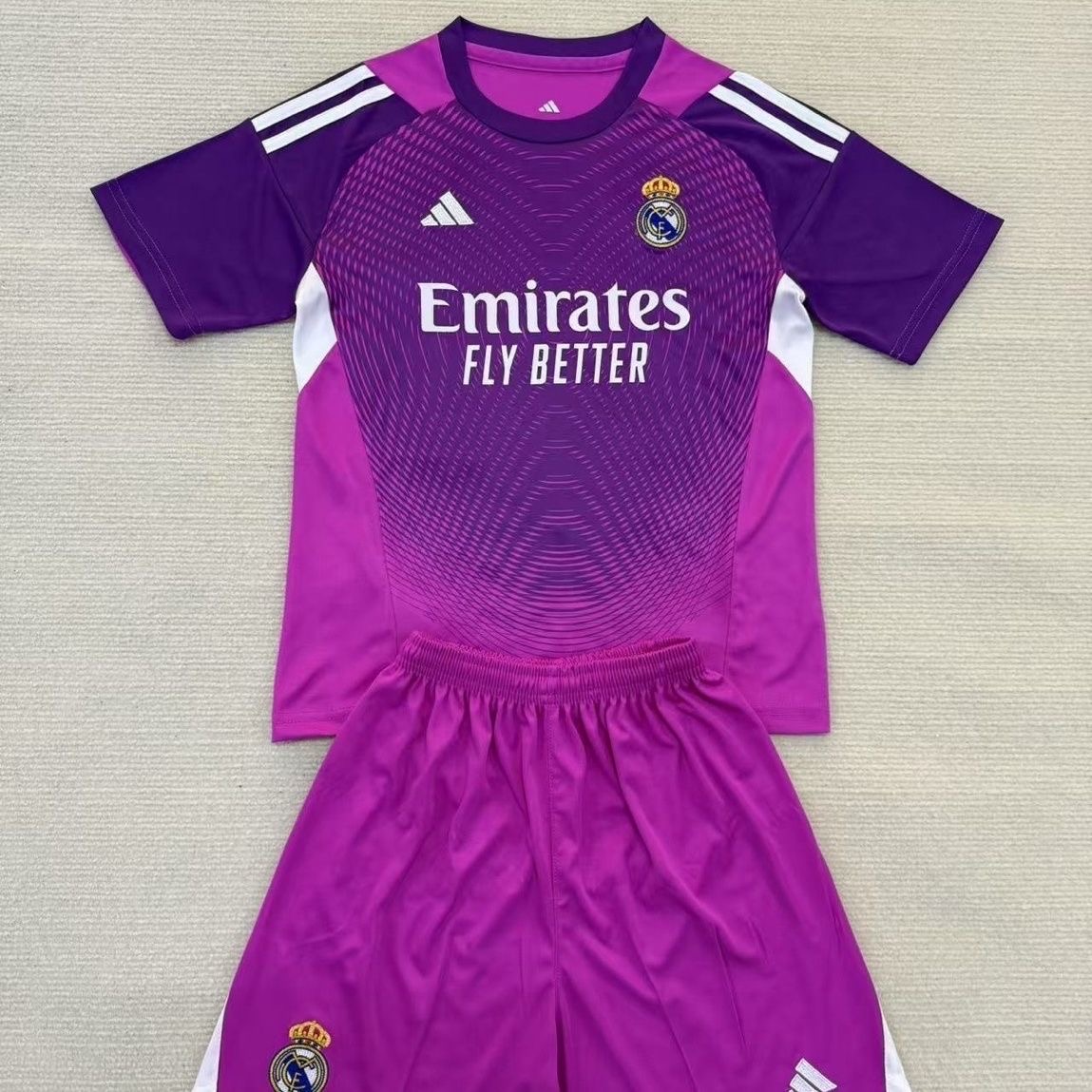 2025/2026 Real Madrid Purple FootballShirt Kids size 1:1 Thai Quality