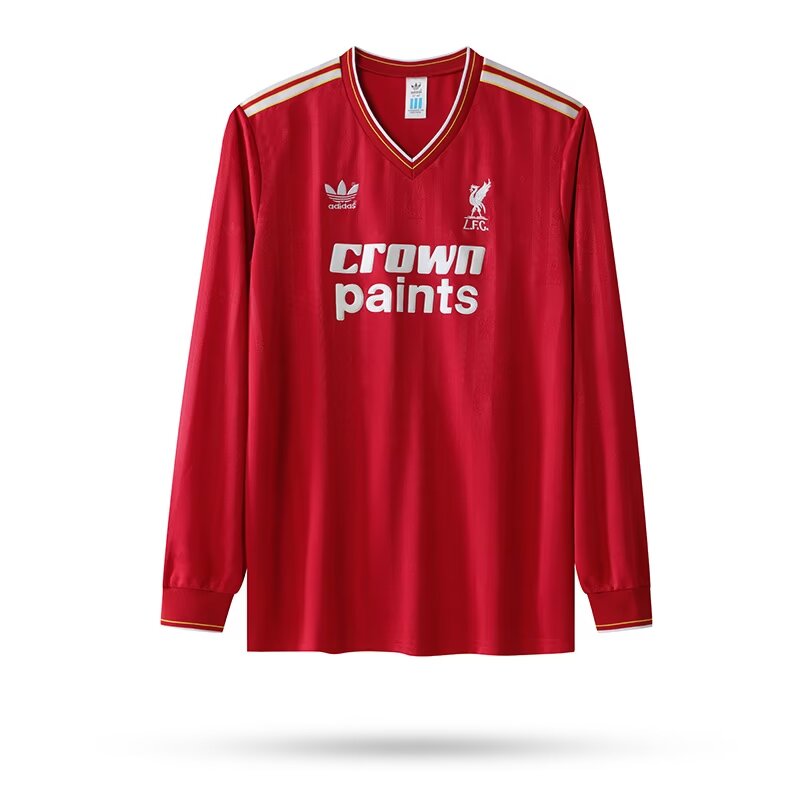 1985/1986 Retro Long Sleeve Liverpool Home Football Shirt