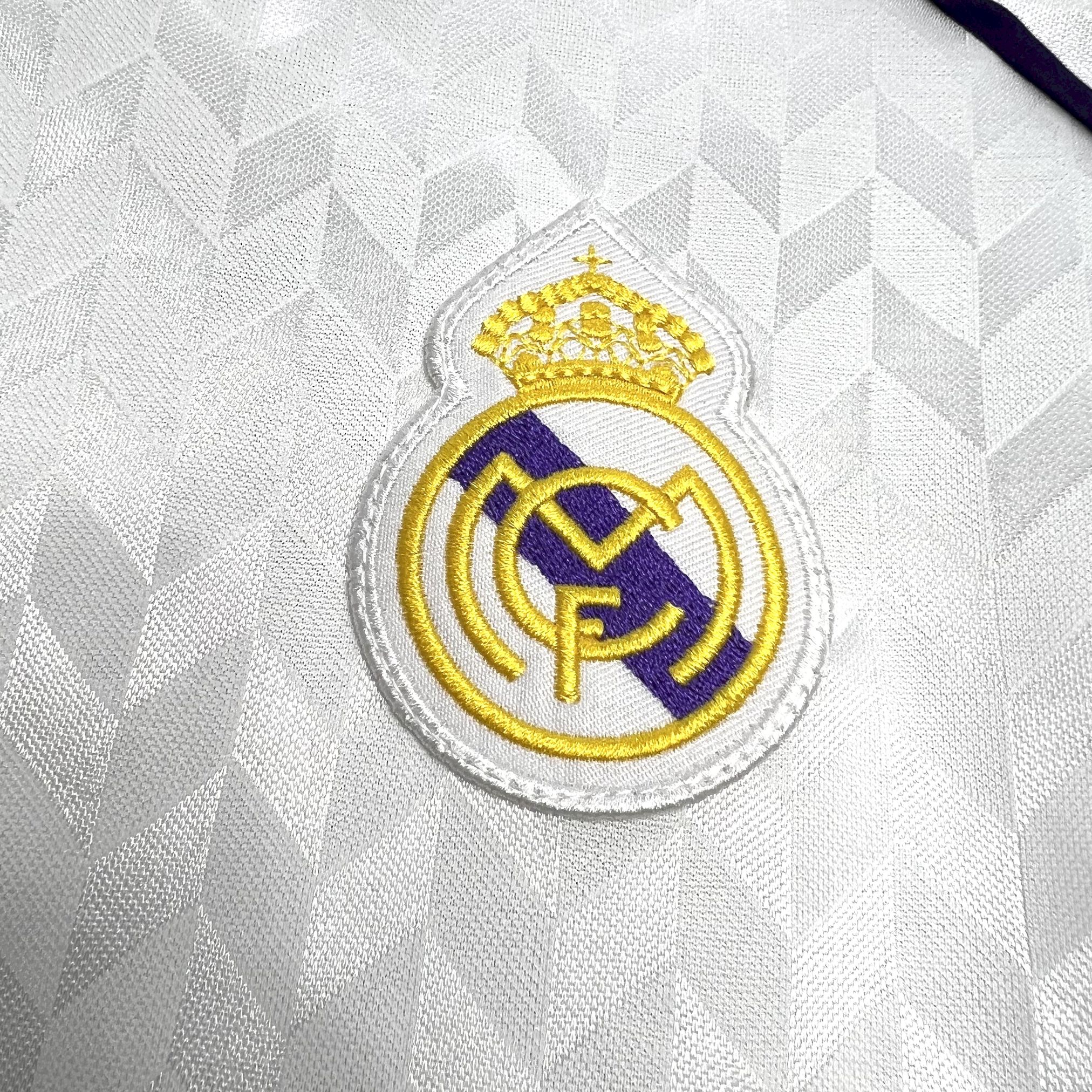 1988/1989 Retro Real Madrid Home Football Shirt