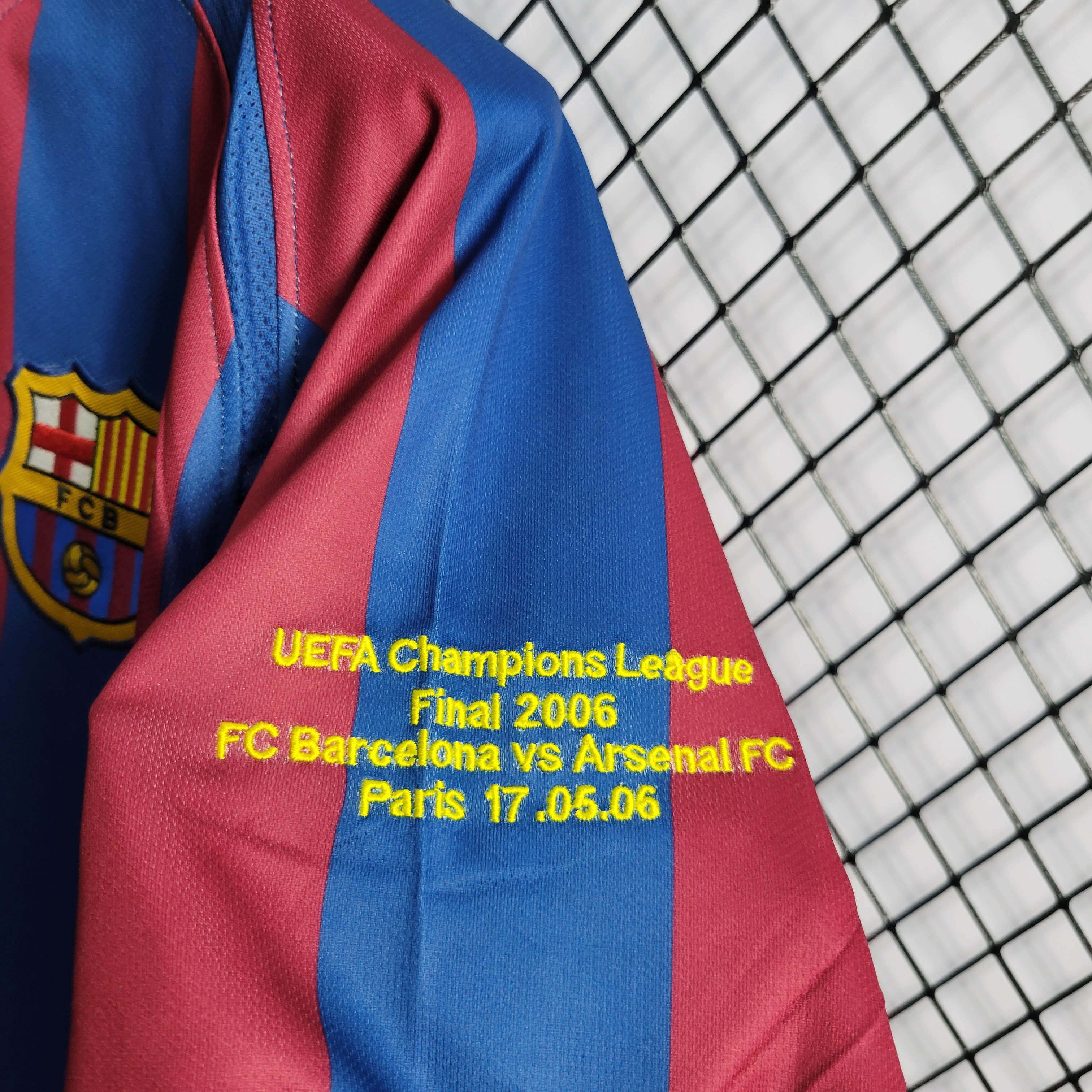 2005/2006 Retro Barcelona Home Champions League Final Football Shirt