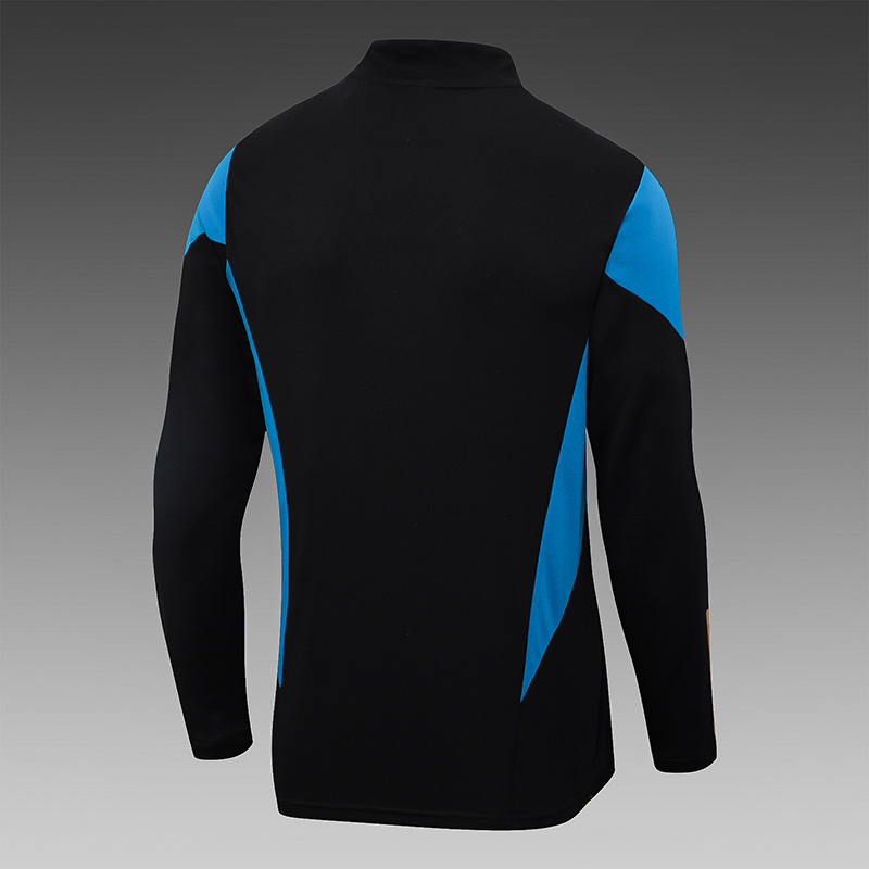 2023 Germany Half-Pull Training Suit Black Football Shirt Set