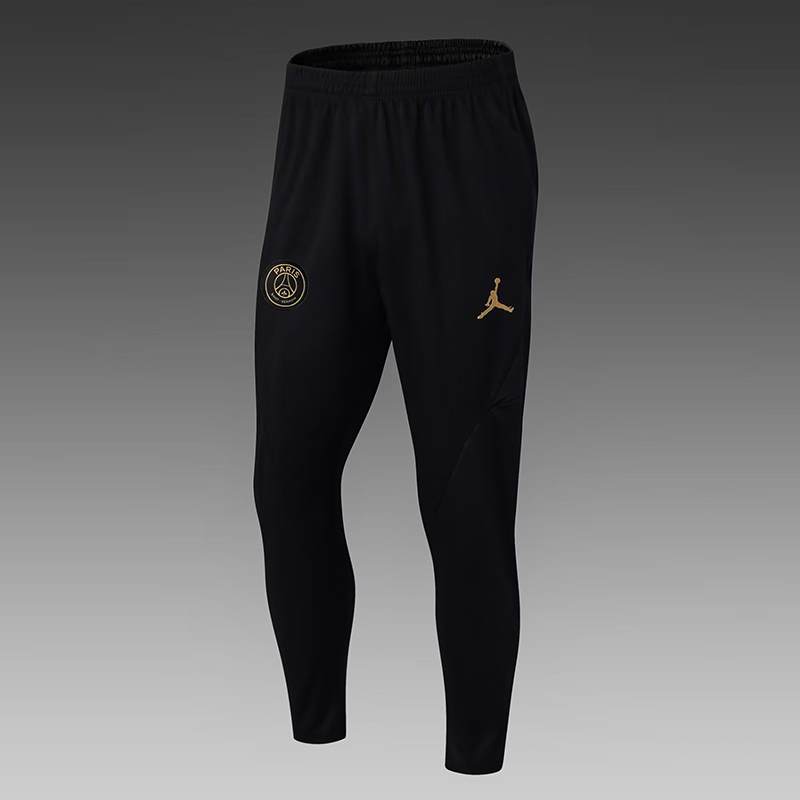 2023/2024 Paris Saint-Germain Half-Pull Training Suit Gold Black Football Shirt Set