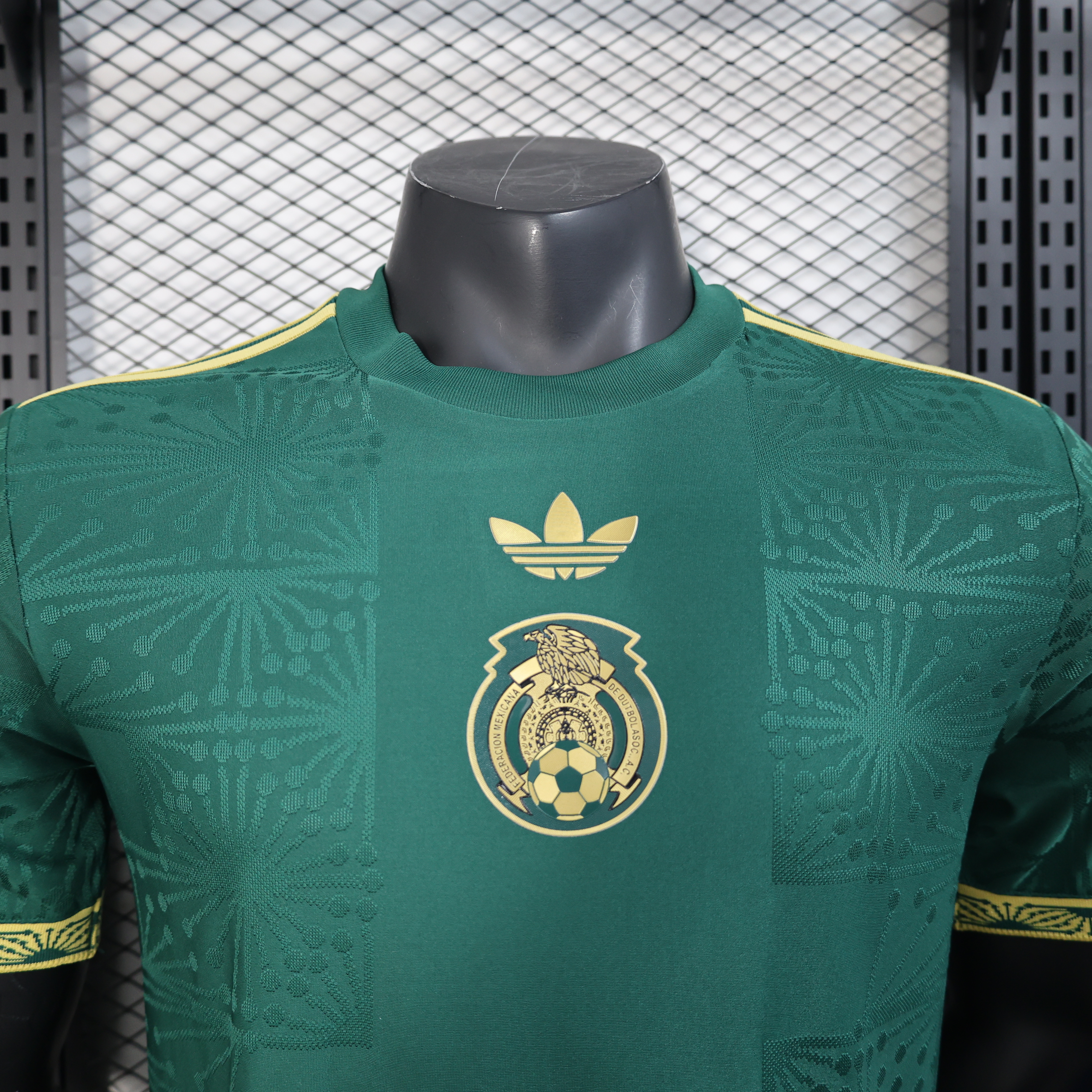 2024 Player Version Mexico Trophy Green Football Shirt