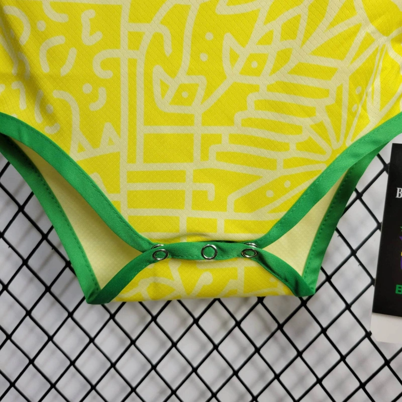 2024 Brazil Home Football Shirt Baby Size