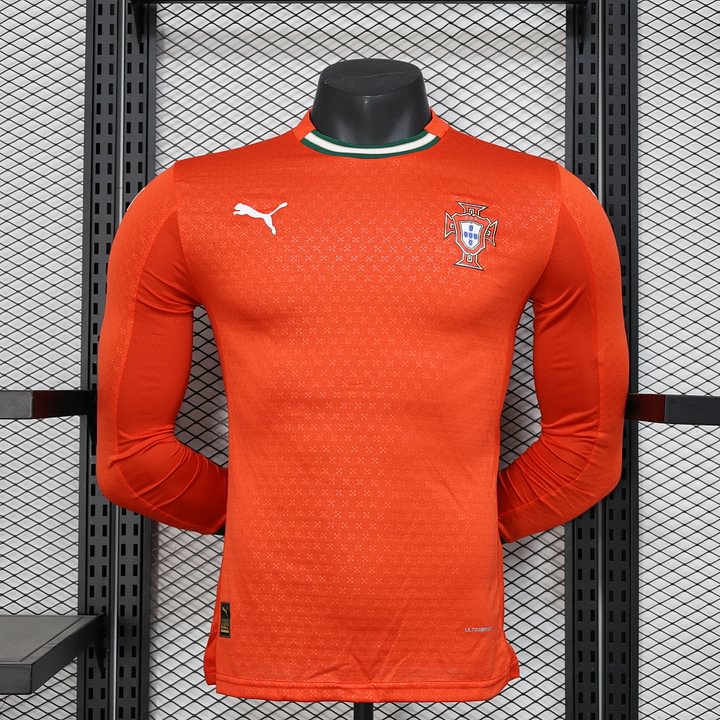 2025 Portugal Home Long Sleeve Football Shirt