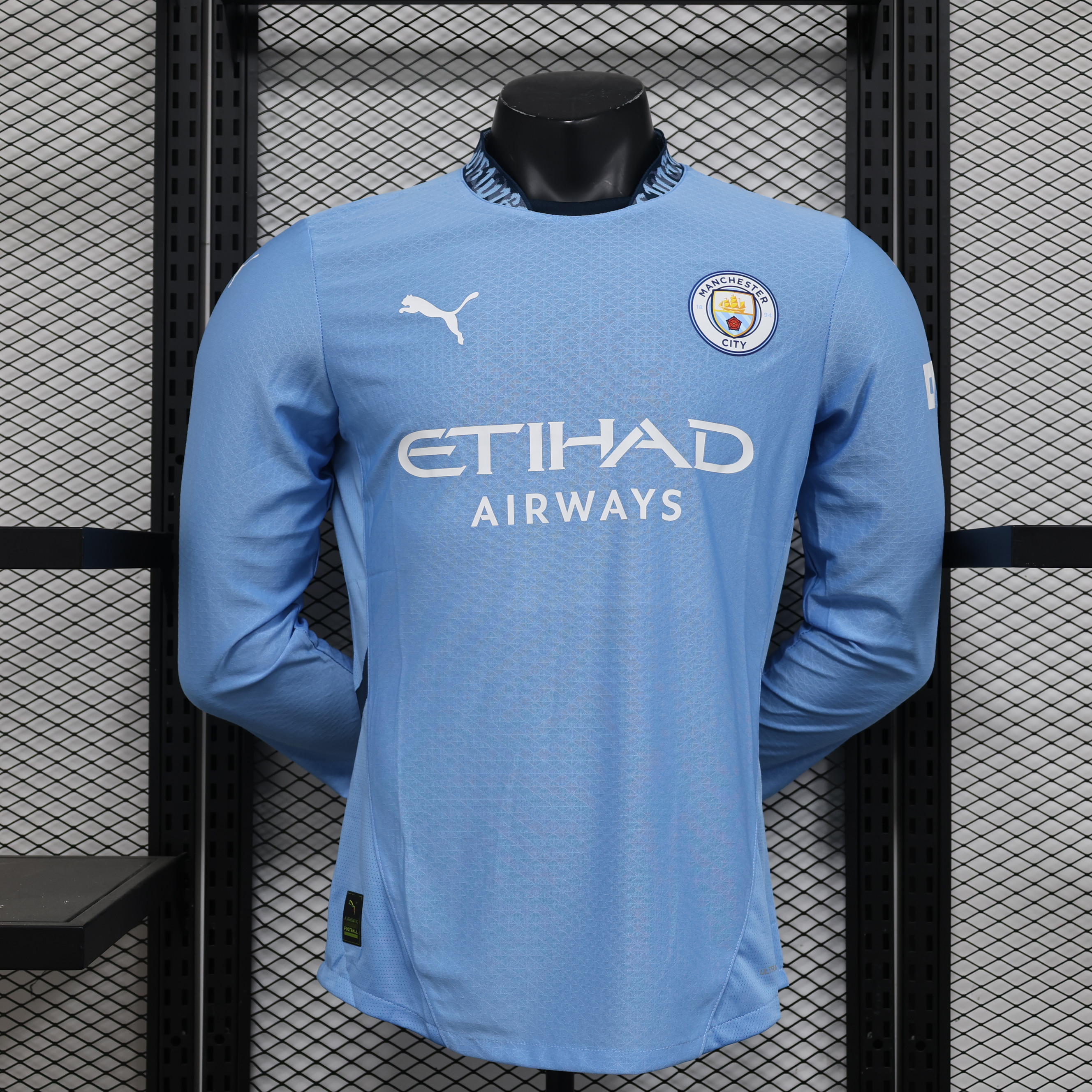 2024/2025 Long Sleeve Player Version Manchester City Home Football Shirt