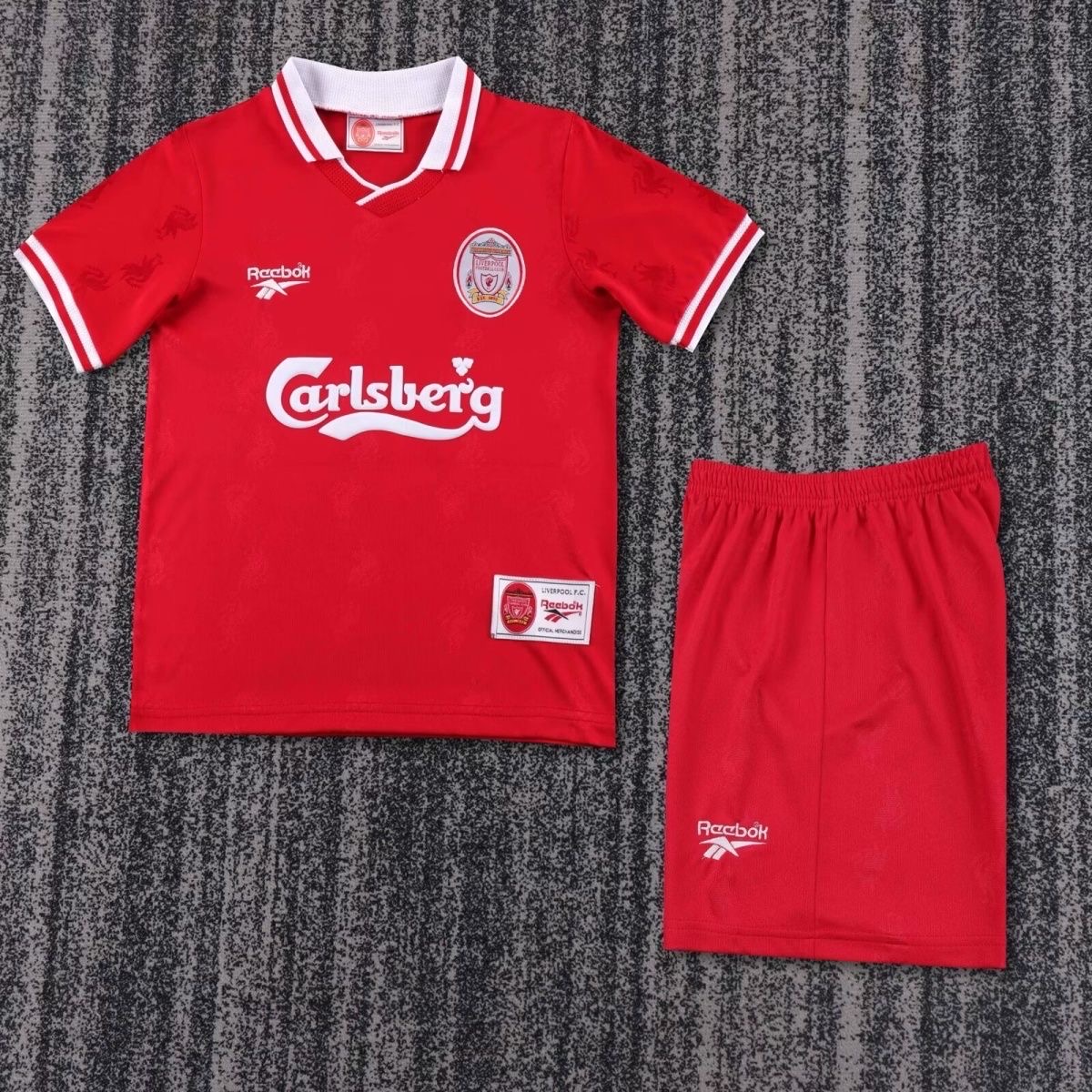 1996/1997 Retro Liverpool HomeFootball Shirt Kids Size 1:1 Thai Quality