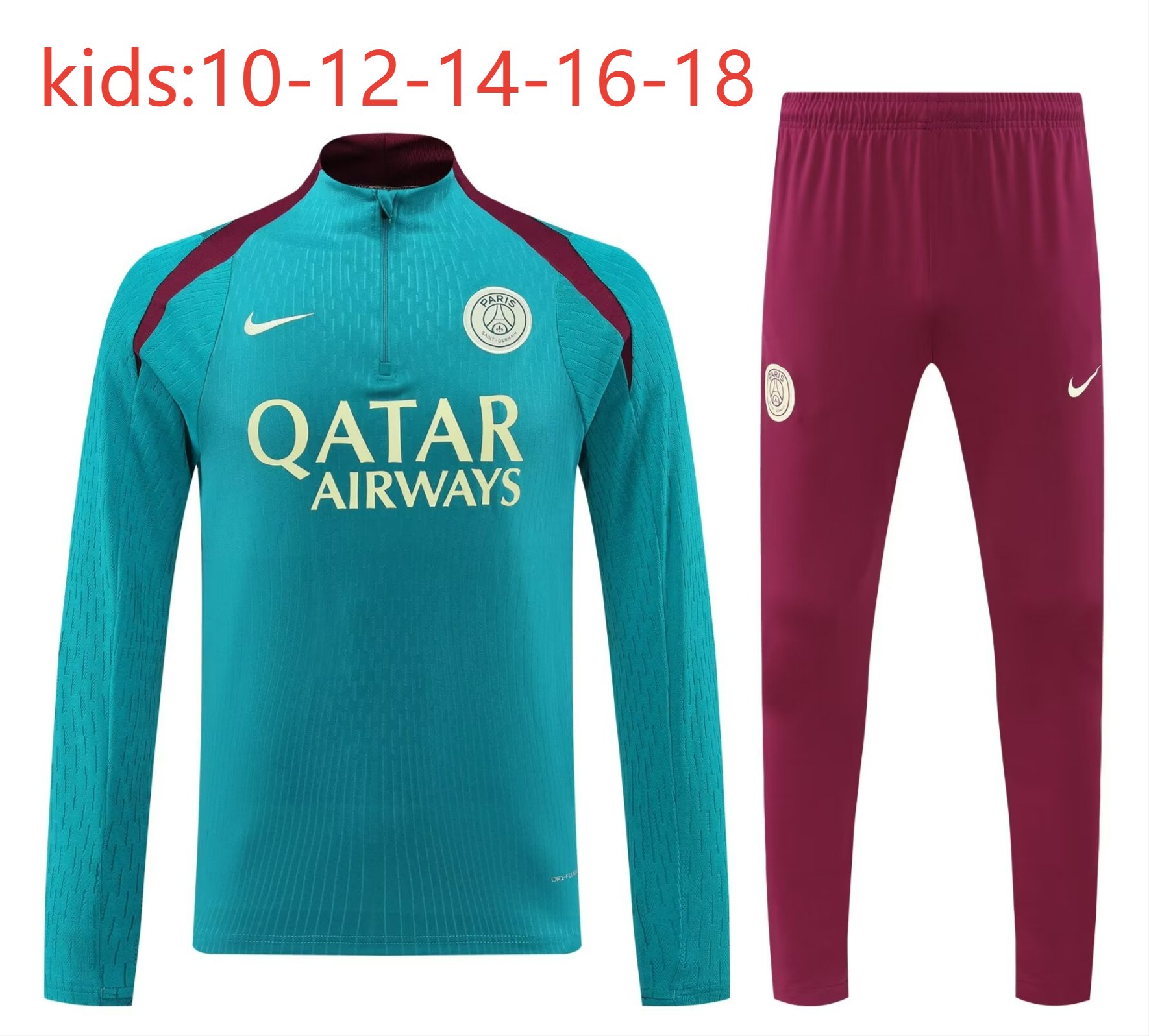 2024/2025 Kids Kit Paris Training Suit Football Shirt